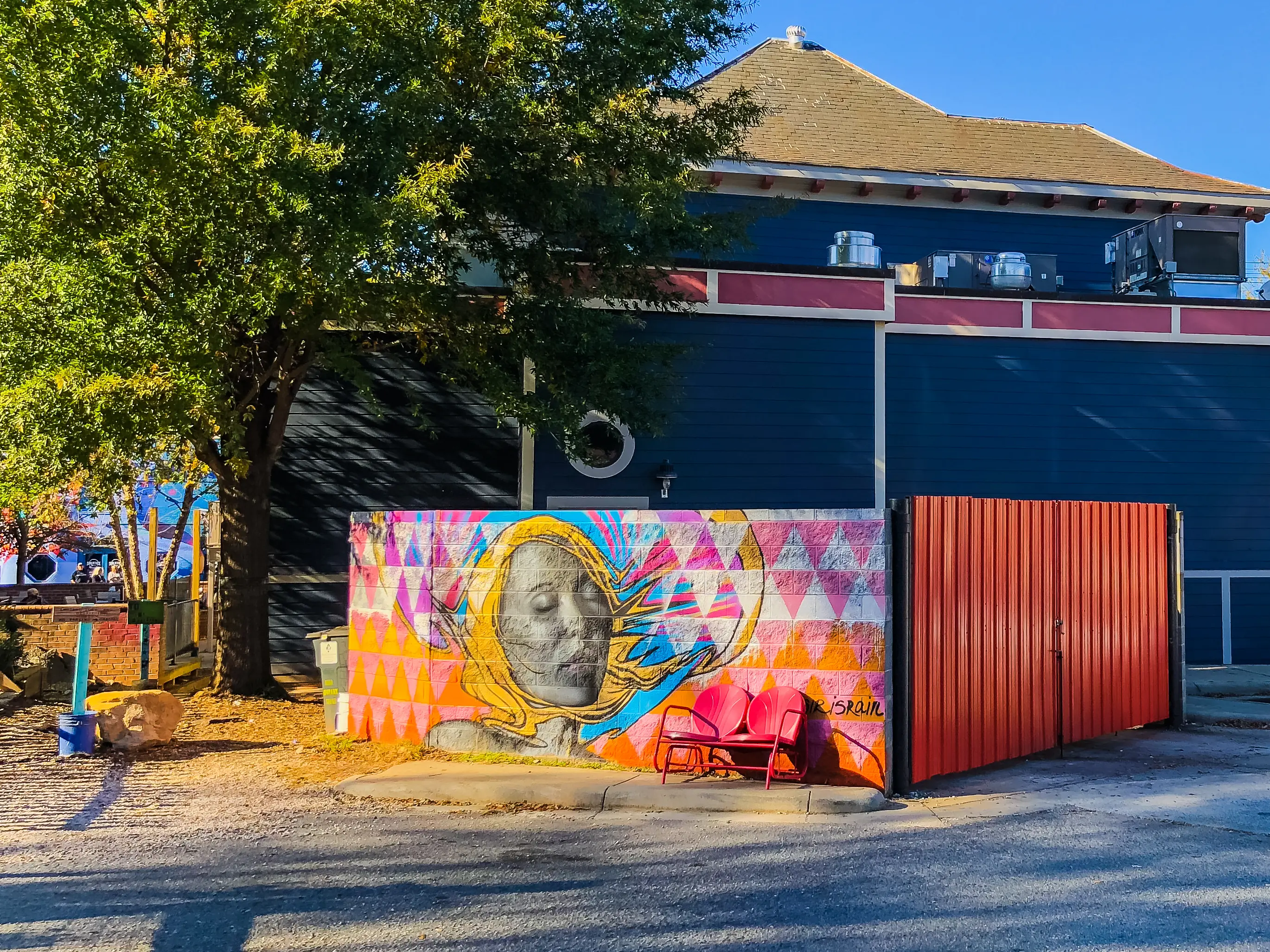 NoDa, or North Davidson Street, is the artsy neighborhood of Charlotte, N.C., where murals are among the most popular things to see. Many like this one‚Äînear NoDa Company Store's entertainment area‚Äîare adjacent to local businesses.