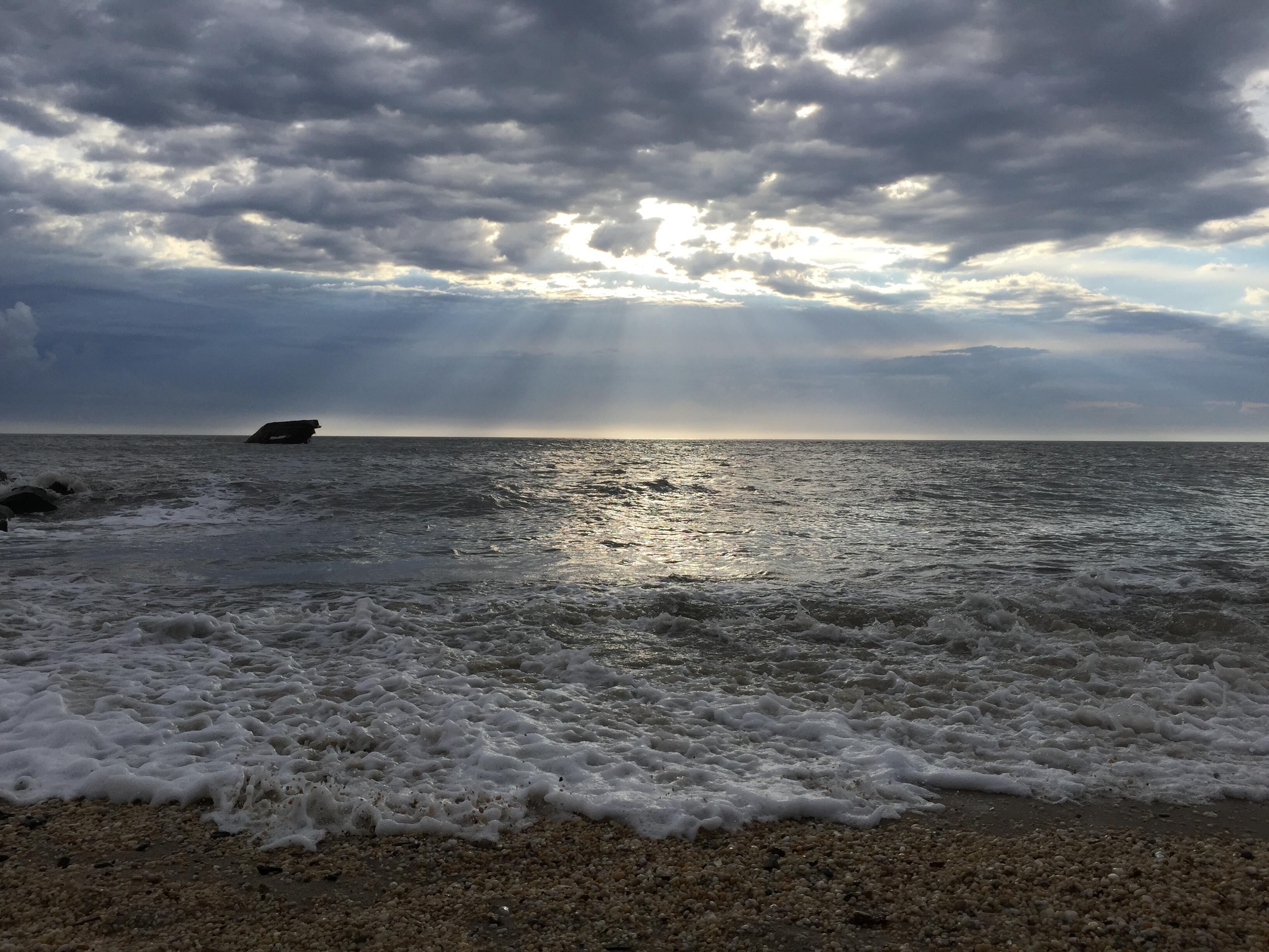 Image of Sunset Beach in Cape May, New Jersey.