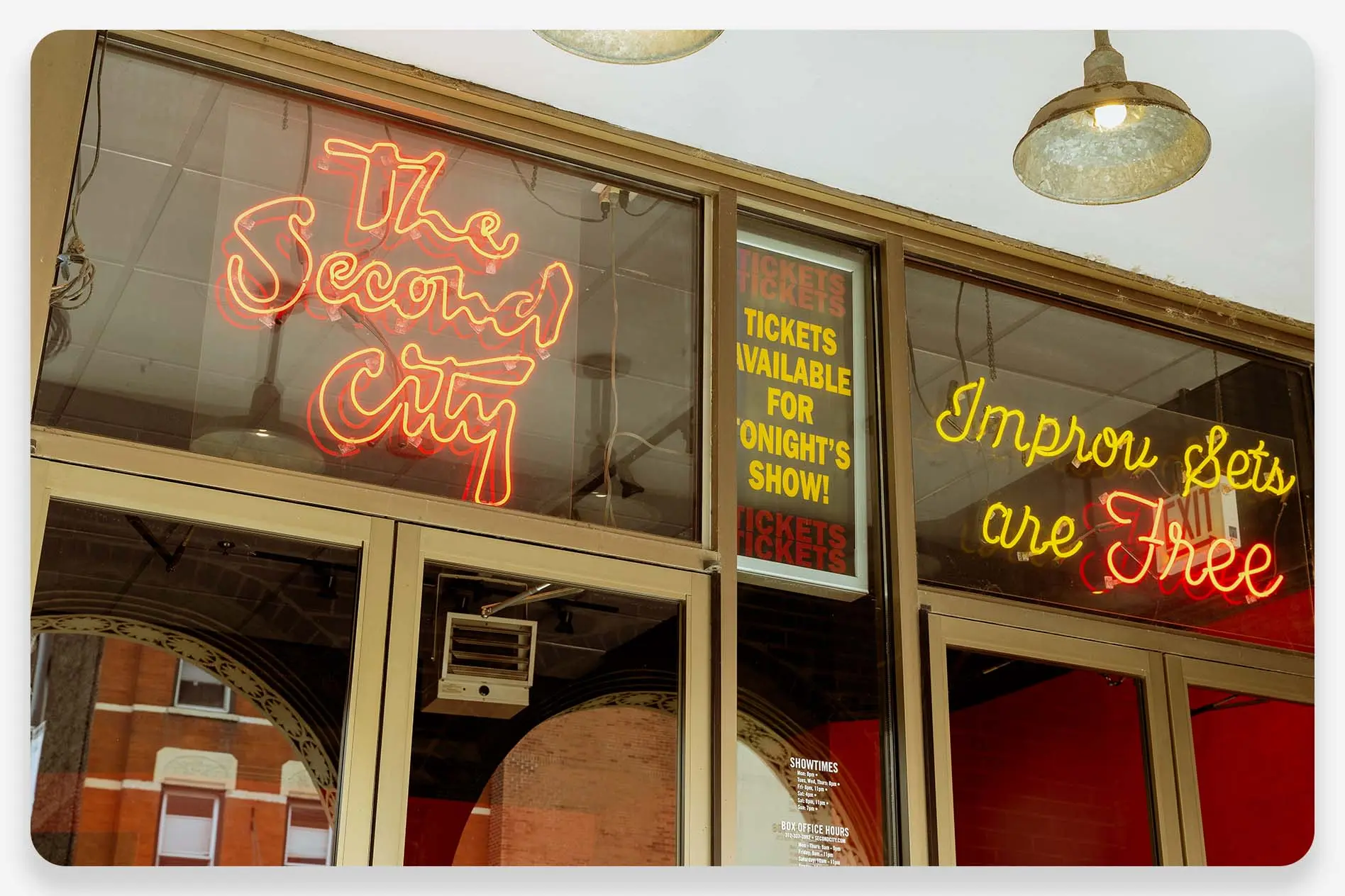 Outdoor view of Second City comedy club