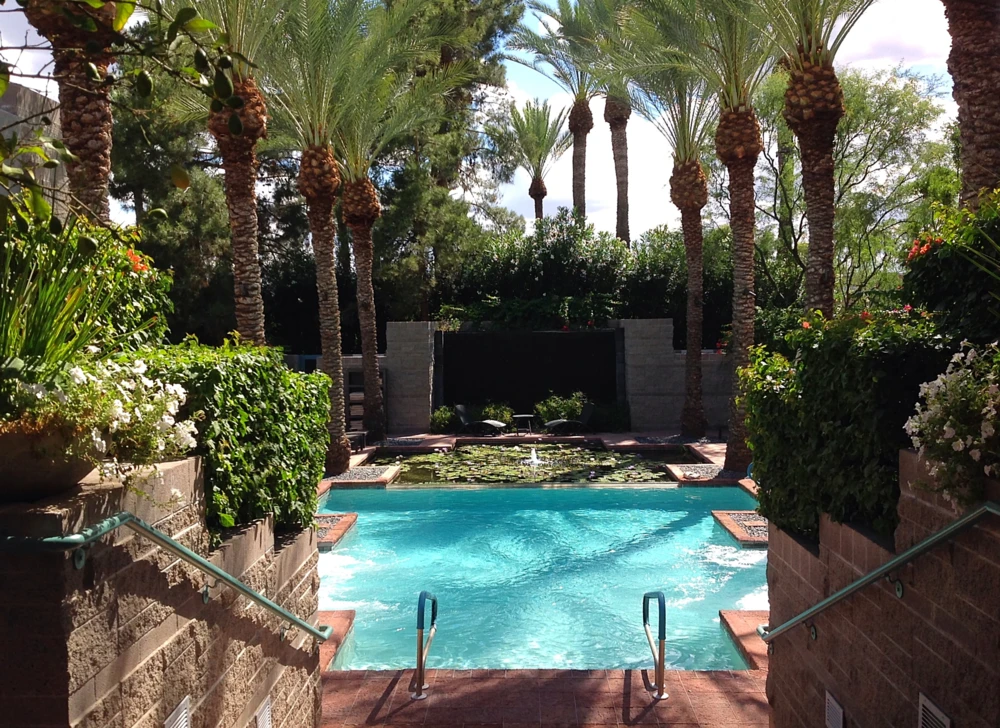 Outdoor pool area at the Hyatt Regency Scottsdale Resort & Spa in Arizona.