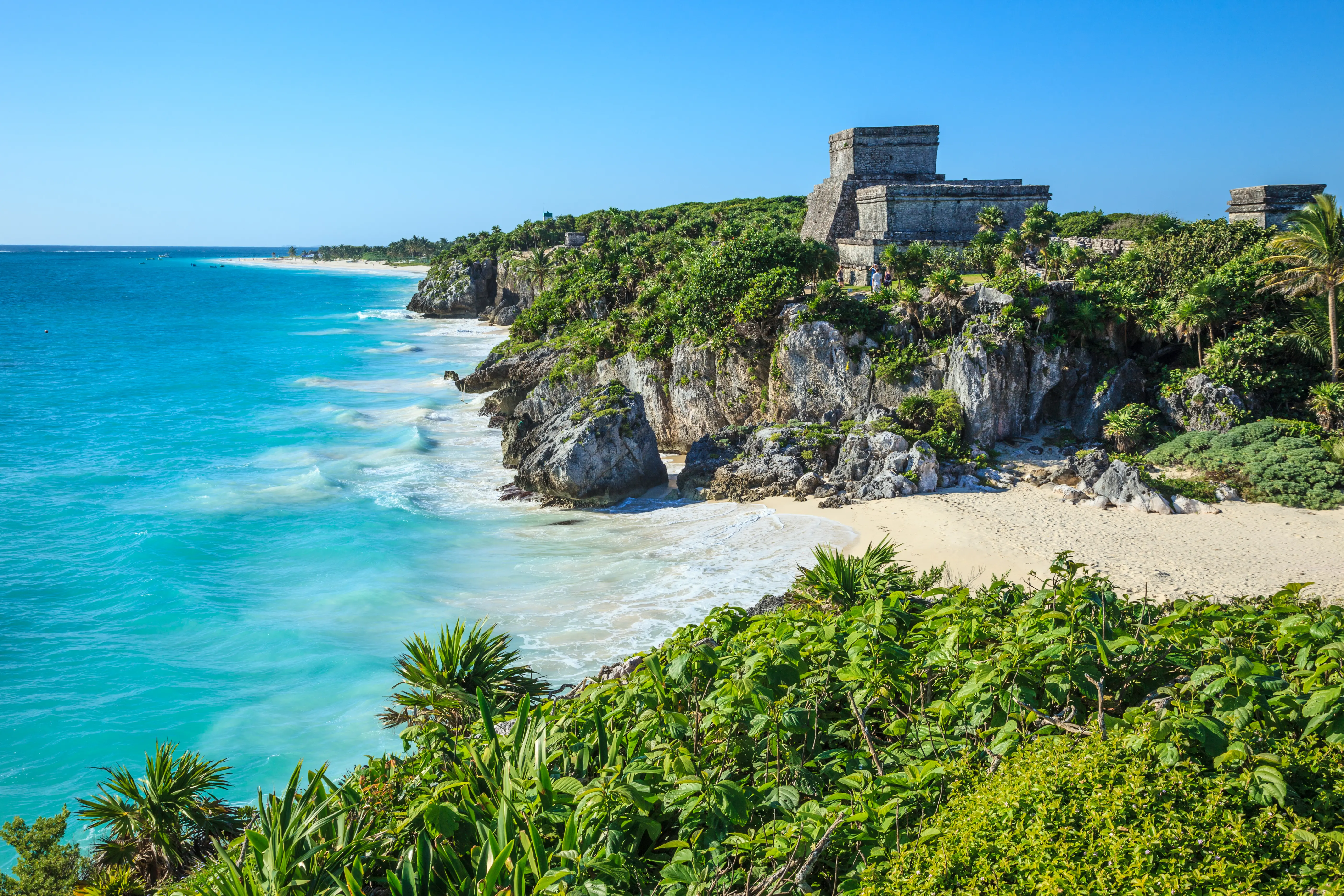 Image of Tulum Mayan Ruins in the Riviera Maya.