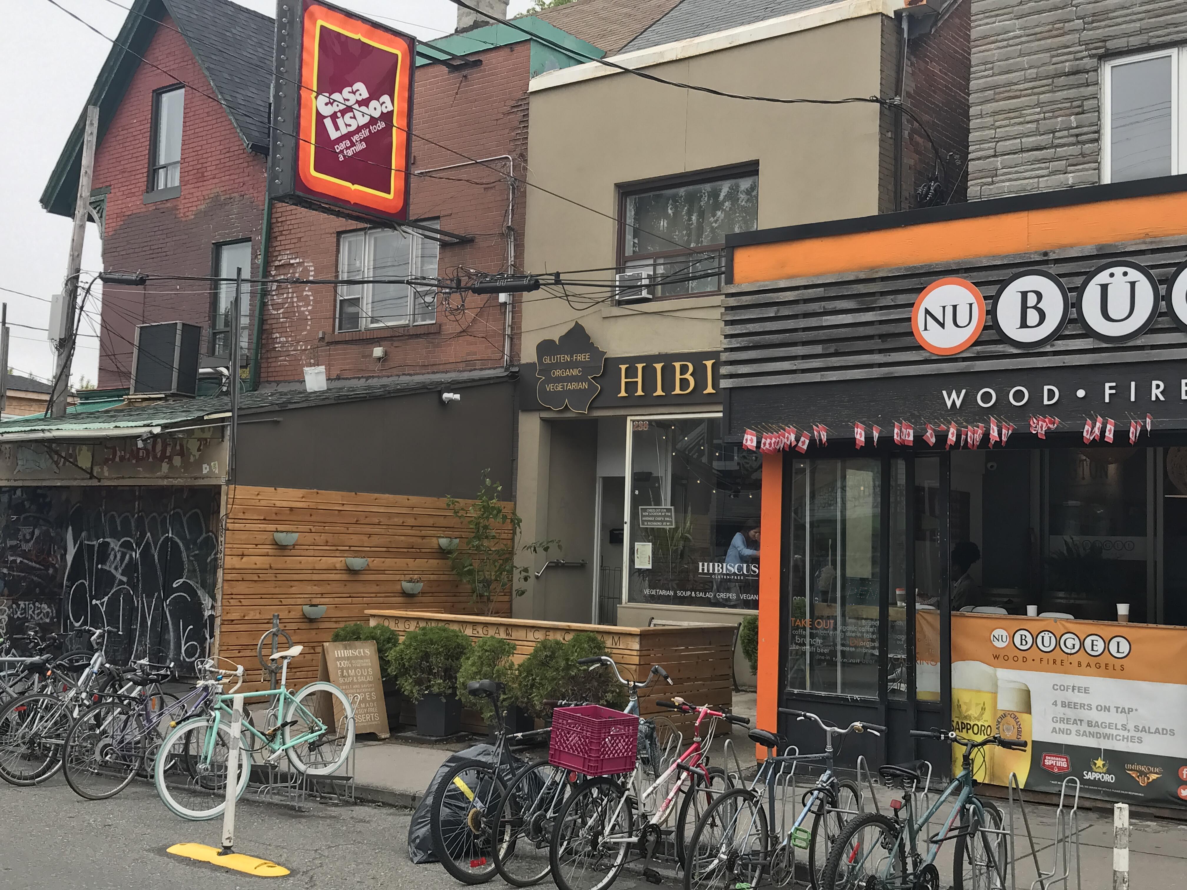 street scene in Kensington Market