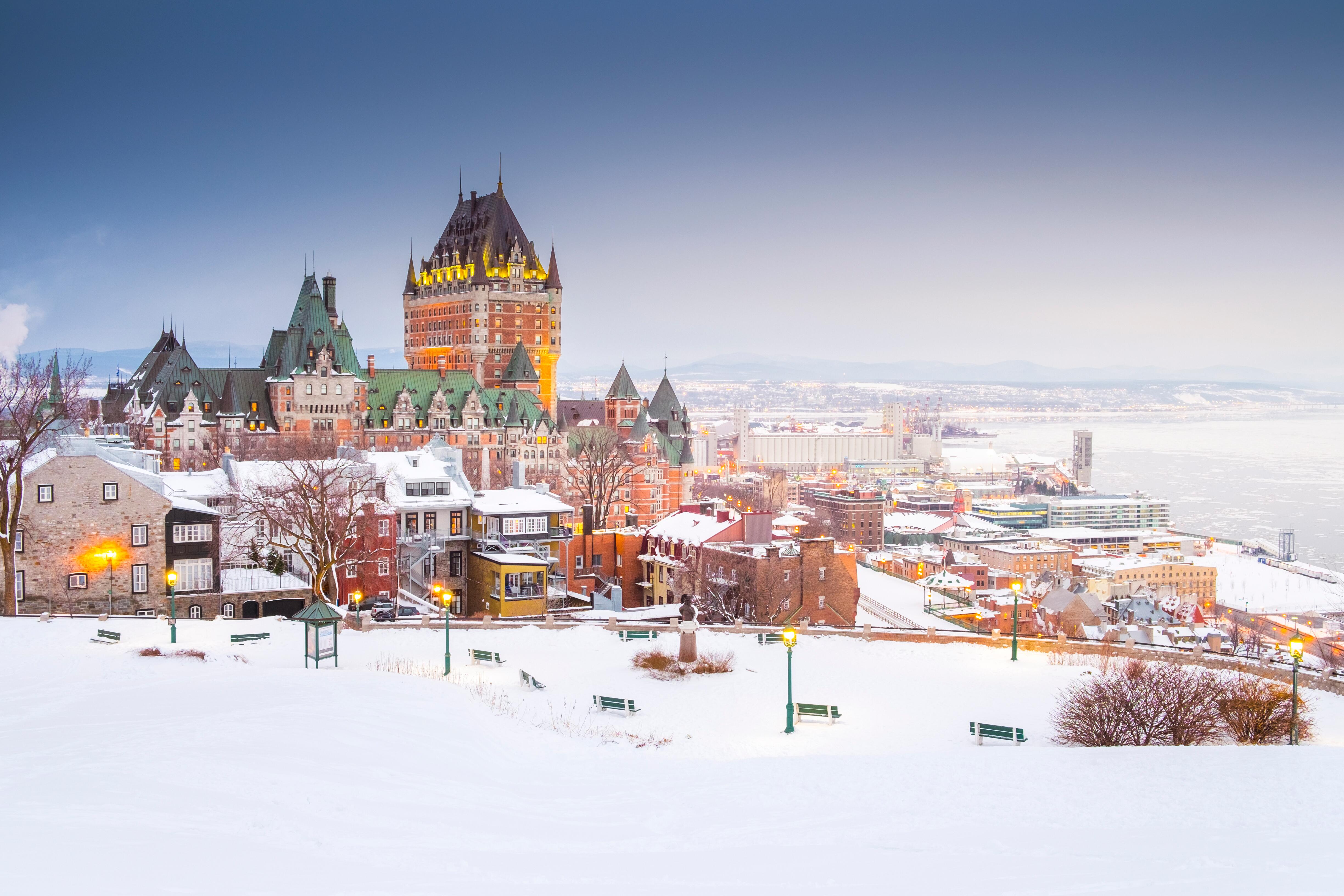Photo of Quebec city in winter