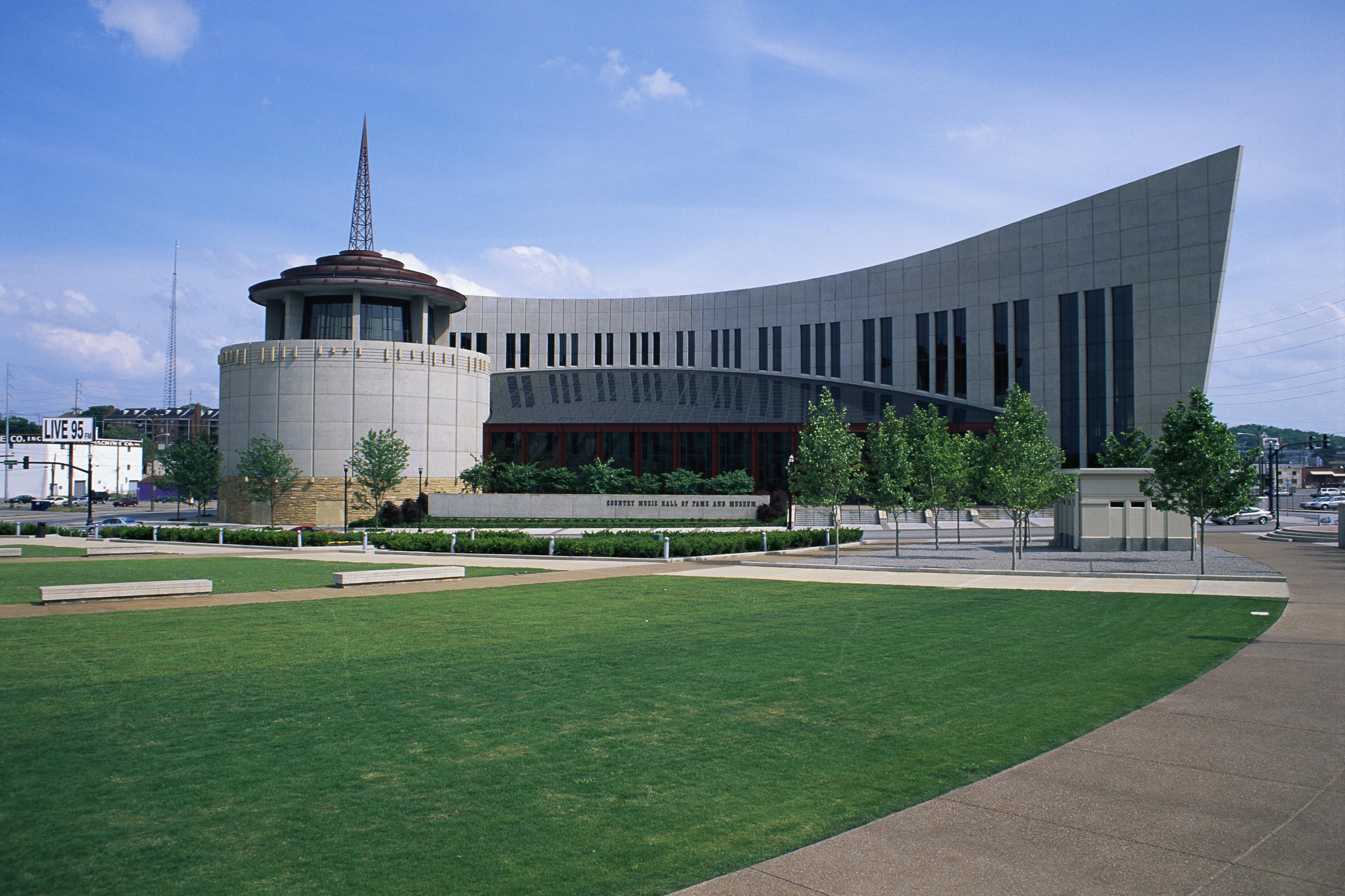 Exterior image of the Country Music Hall of Fame and Museum in Nashville, Tennessee.