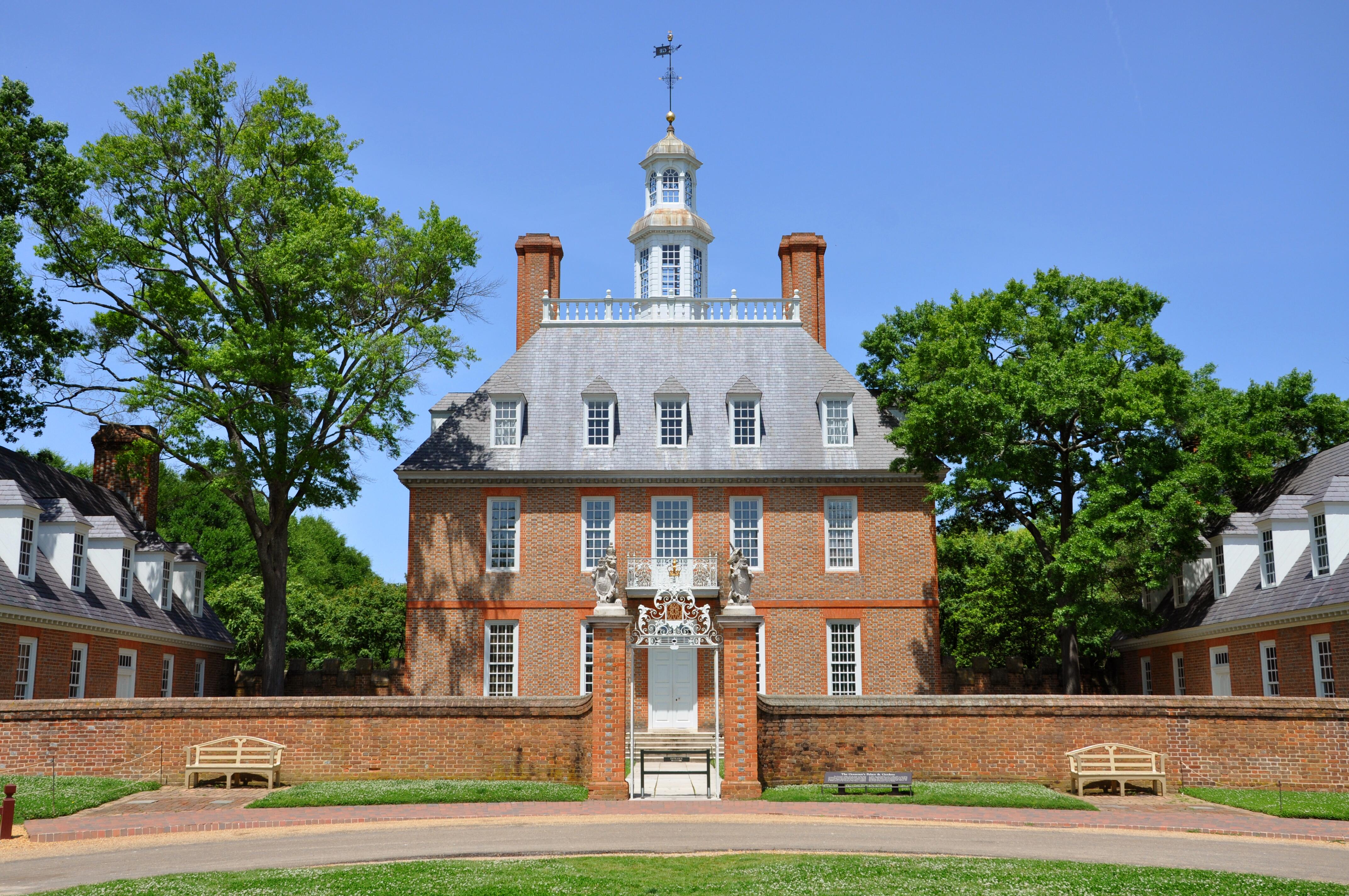 Governors Palace in Colonial Williamsburg Virginia