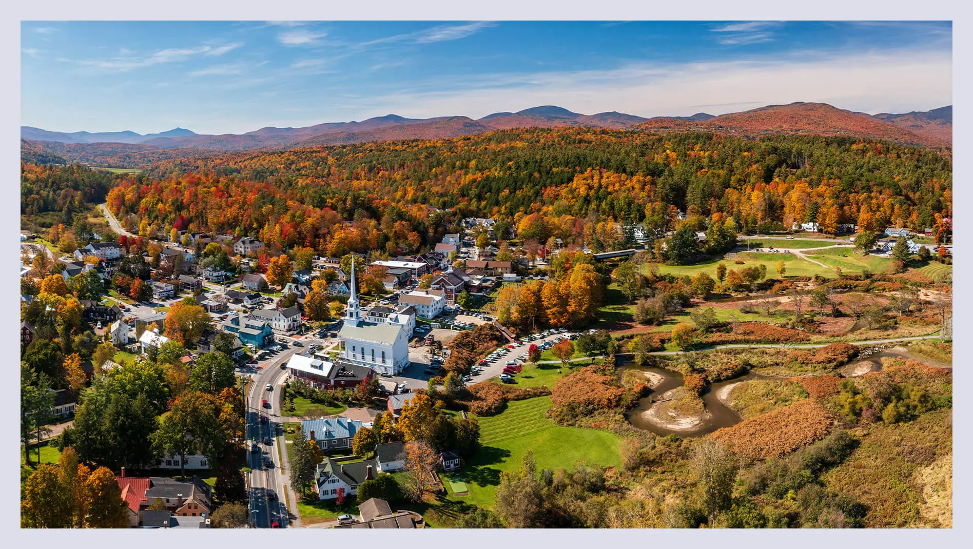 Stowe, Vermont during Autumn