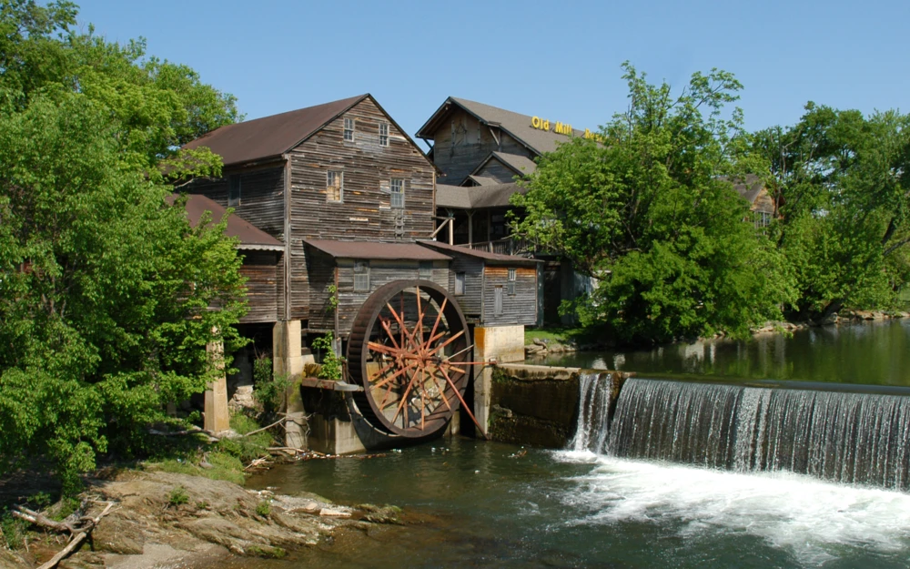 Exterior photo of The Old Mill Restaurant in Pigeon Forge Tennessee