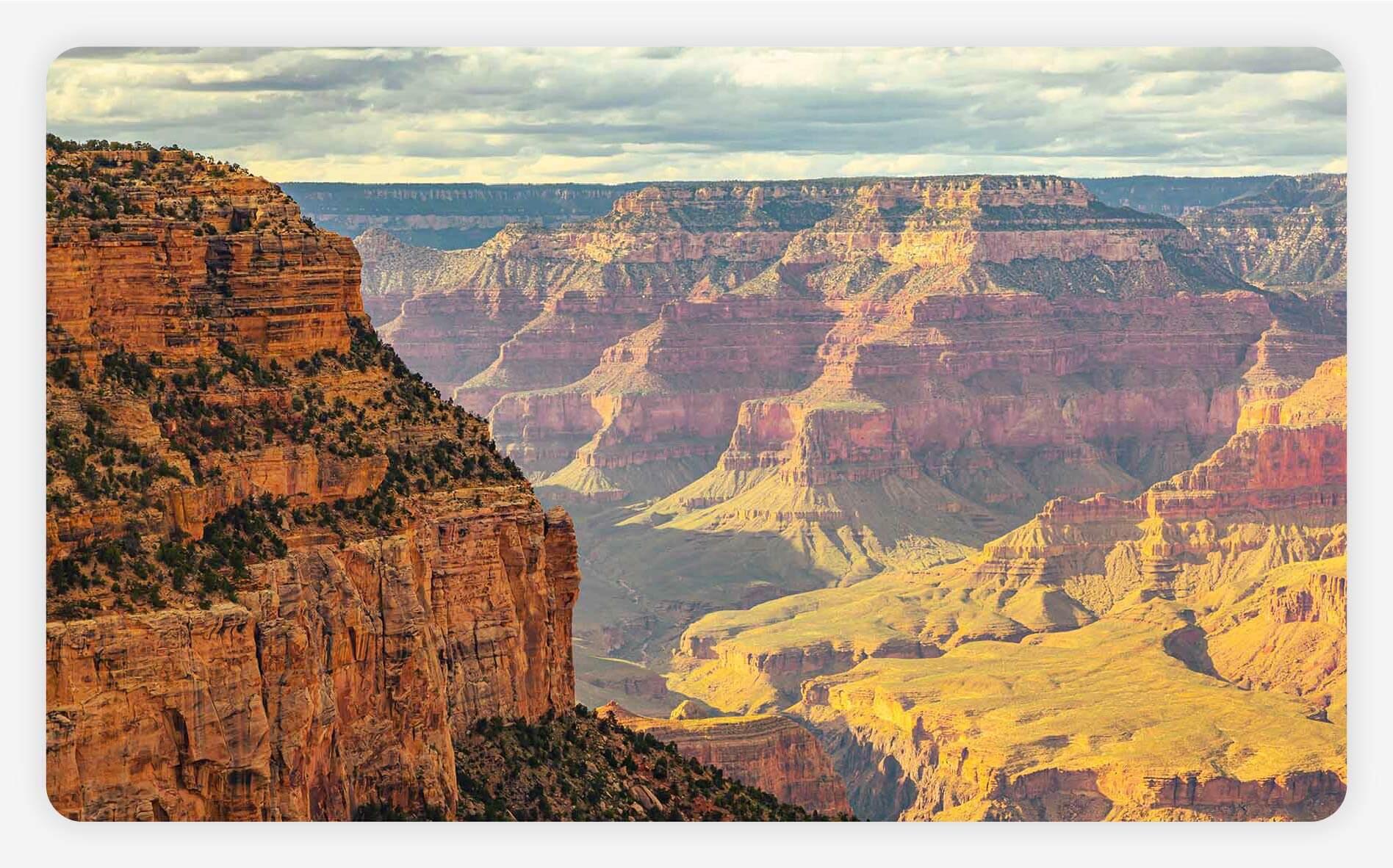 View of the Grand Canyon from Yavapai Point.