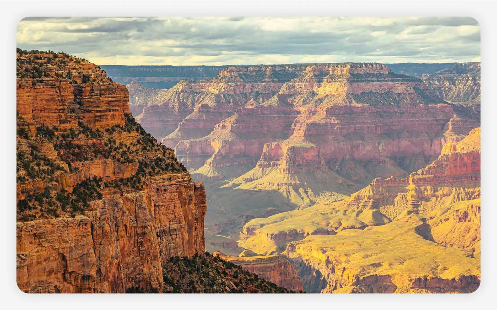 View of the Grand Canyon from Yavapai Point.