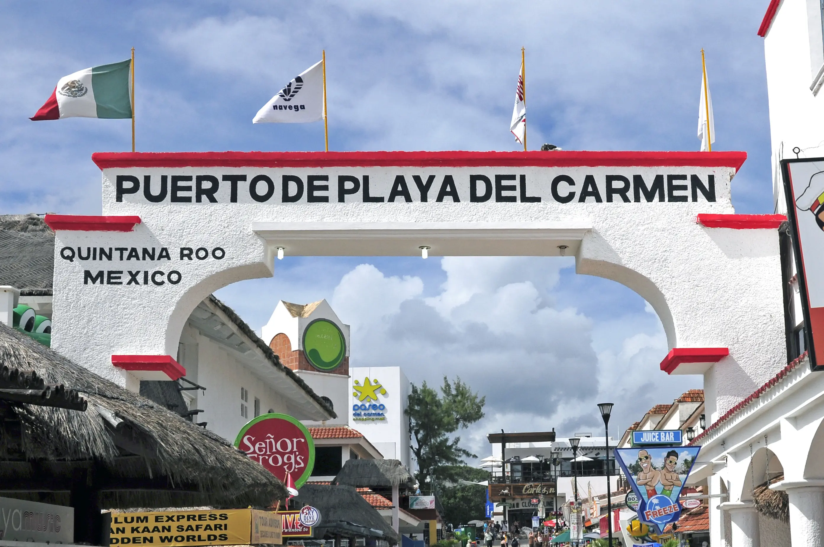 Pier at Playa Del Carmen, Mexico