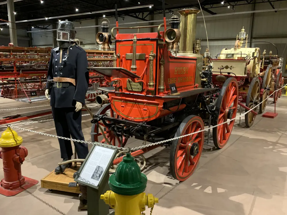 Antique fire equipment in the Hall of Flame Fire Museum near Papago Park in Phoenix, Arizona