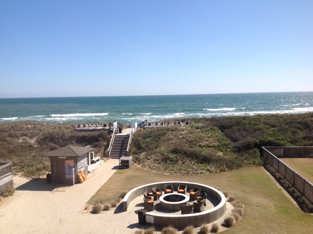 Beach fire pit dunes