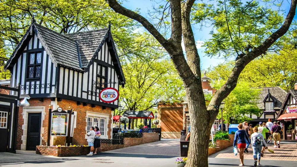 Shops in Hersheypark, Pennsylvania.