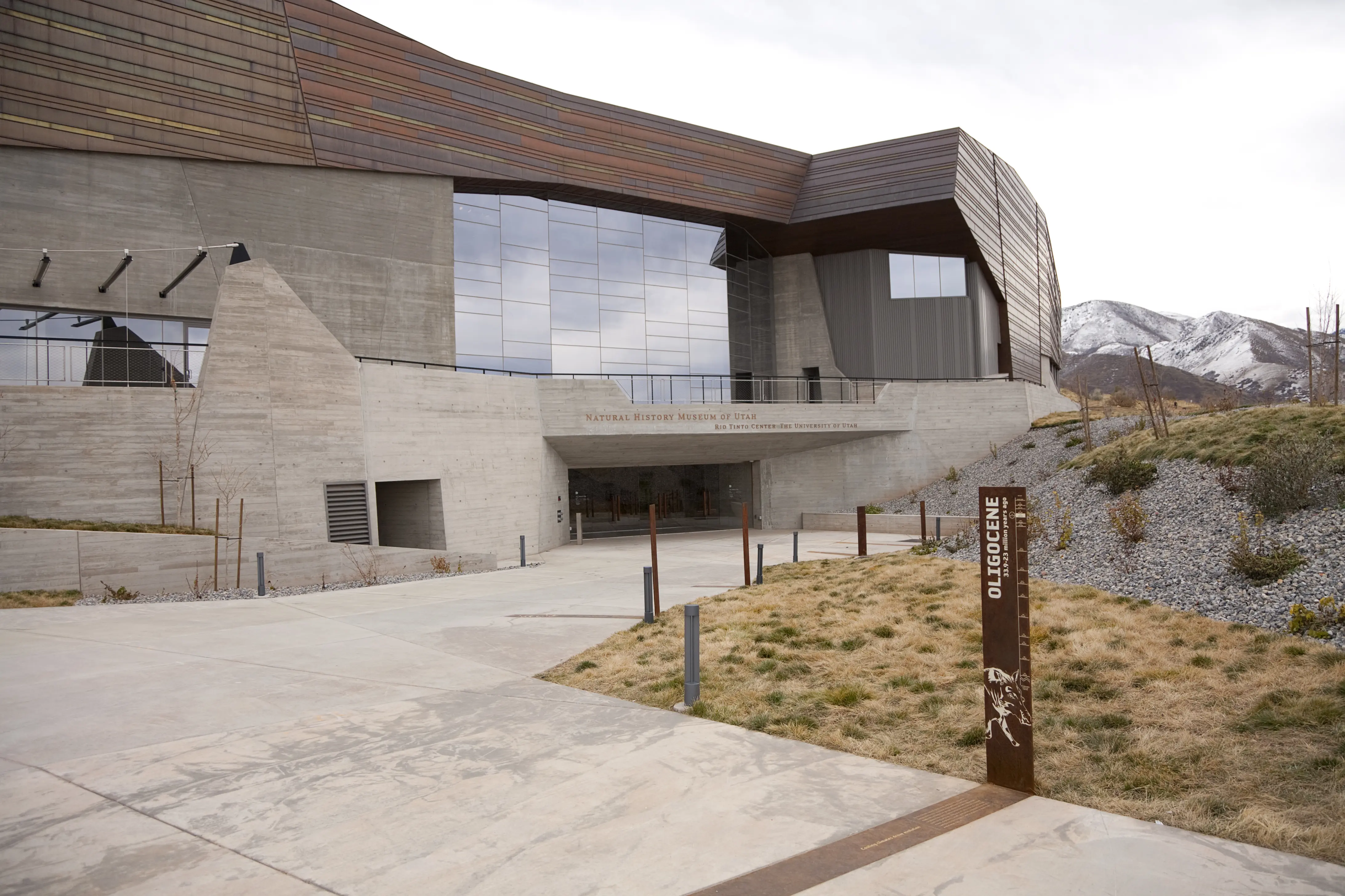 Exterior image of the Natural History Museum of Utah building.