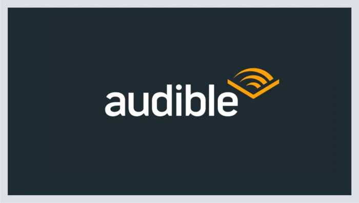 A logo of Audible is shown.