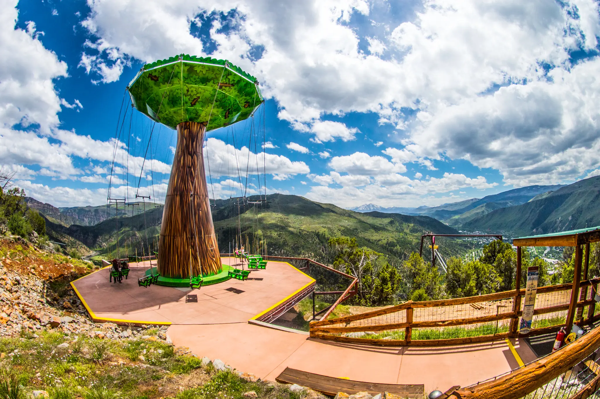 Image of The Big Tree ride at Glenwood Caverns Adventure Park.