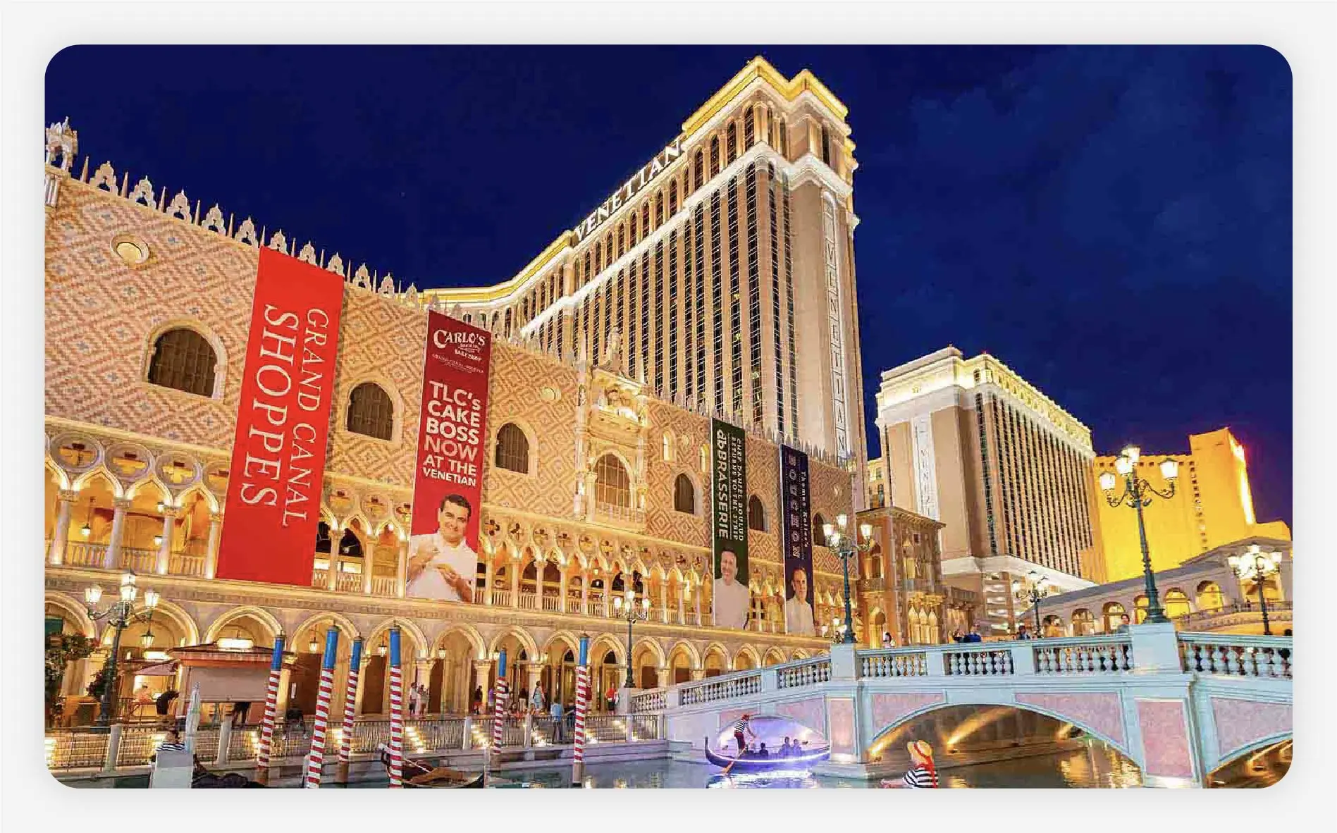 The exterior of The Venetian Las Vegas