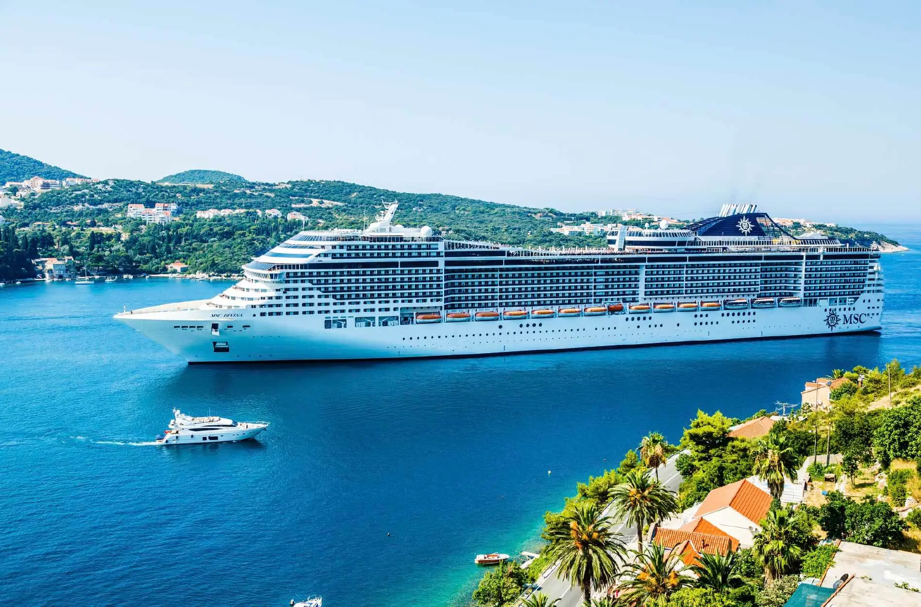 An MSC Cruise ship