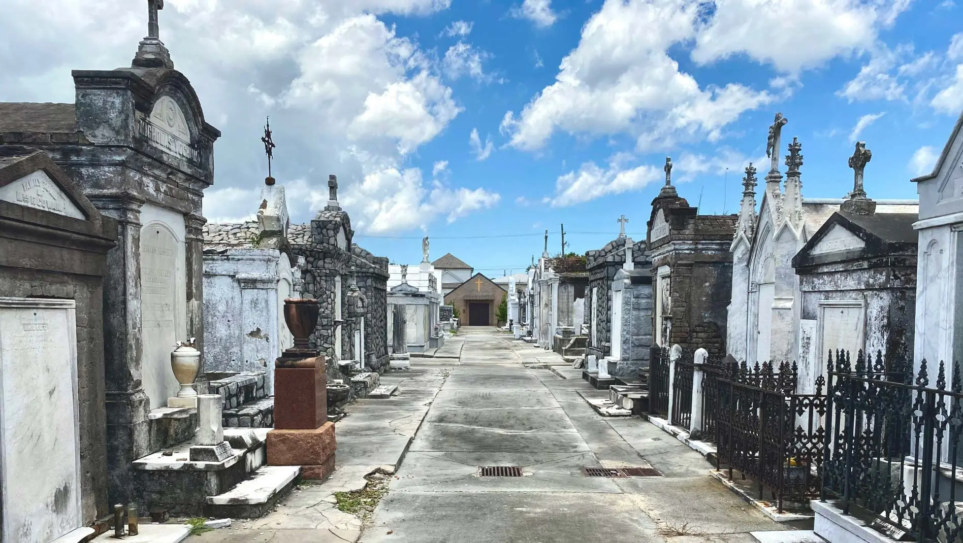 A photo of a historic cemetery in New Orleans.