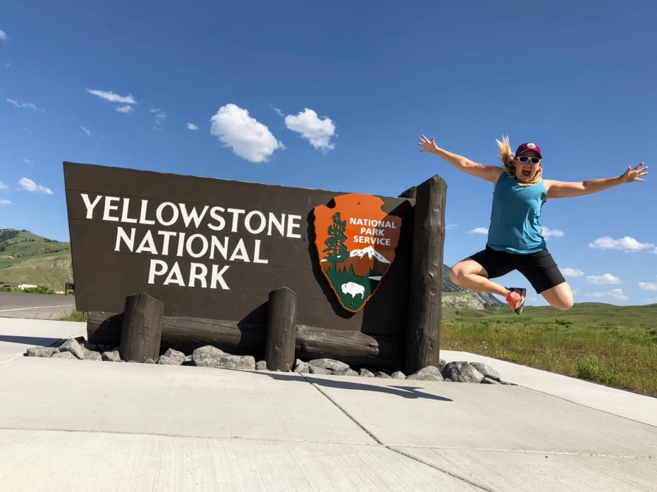 Yellowstone park sign