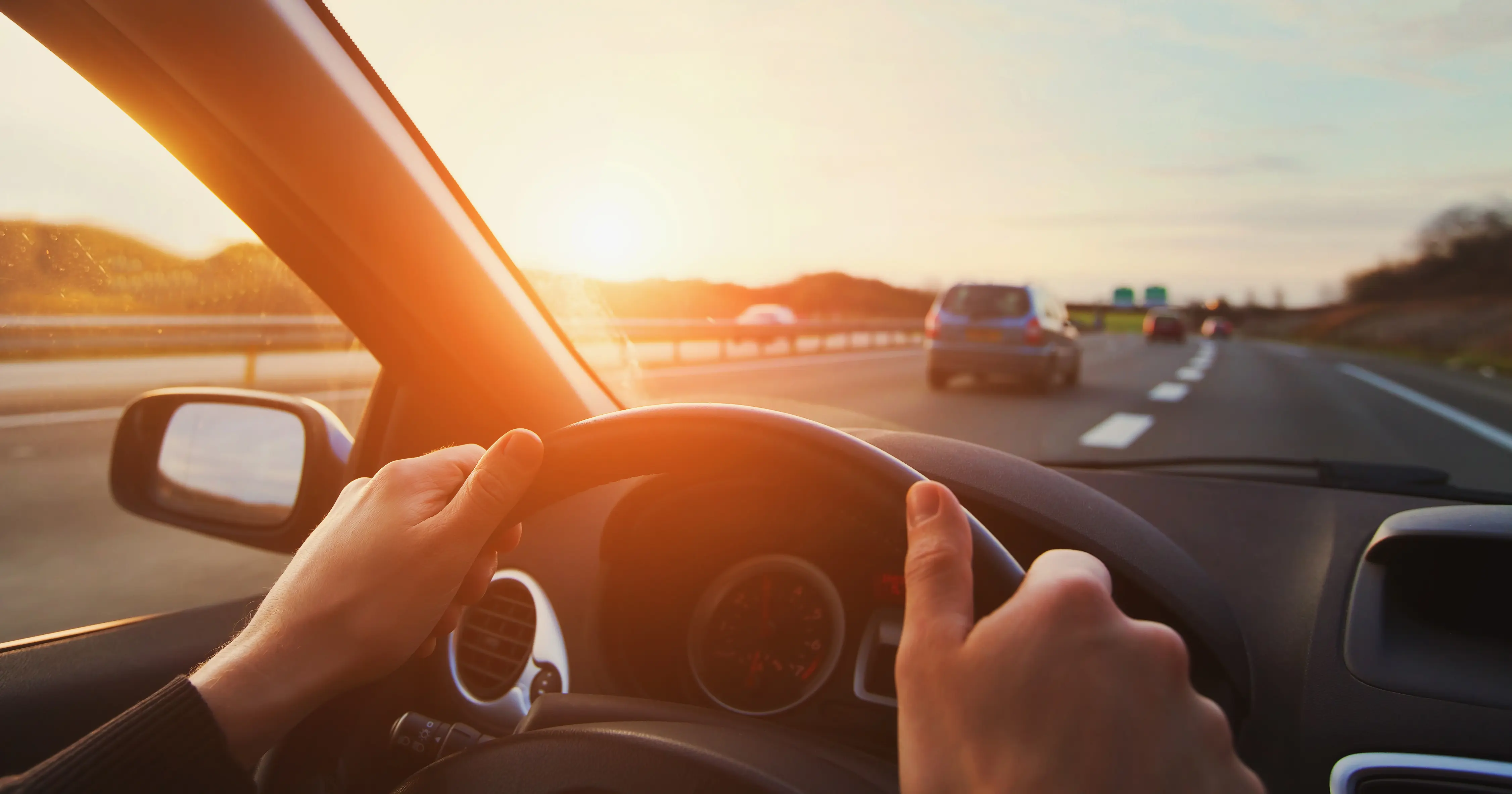Car travel on highway