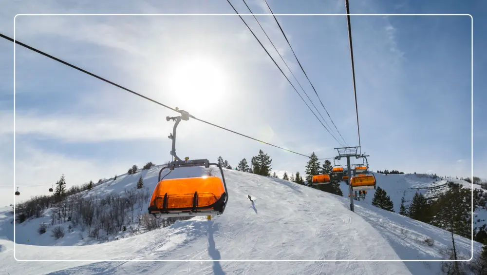 A skilift in Park City