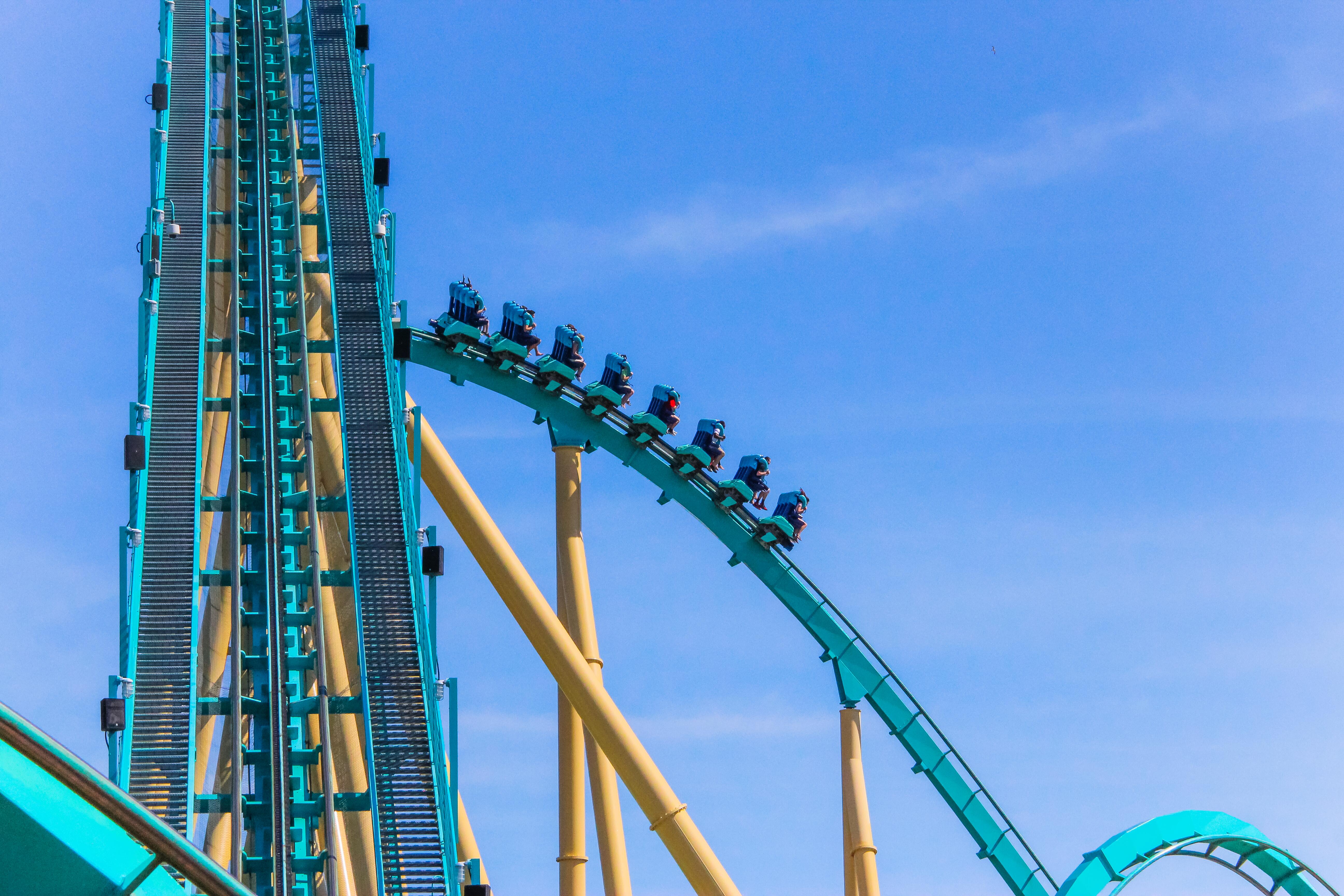 Mako roller coaster at SeaWorld Orlando in Florida