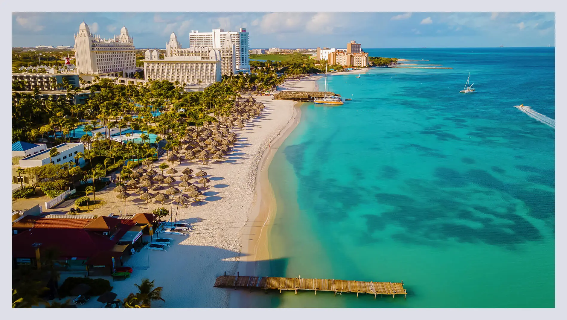 Aerial view of Aruba