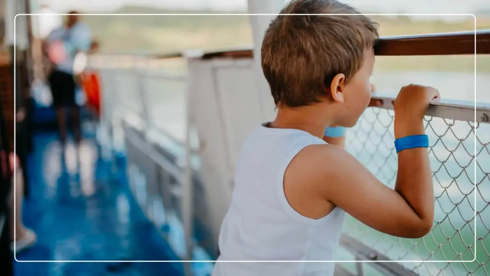 A child remembers a few safety tips for cruising with kids