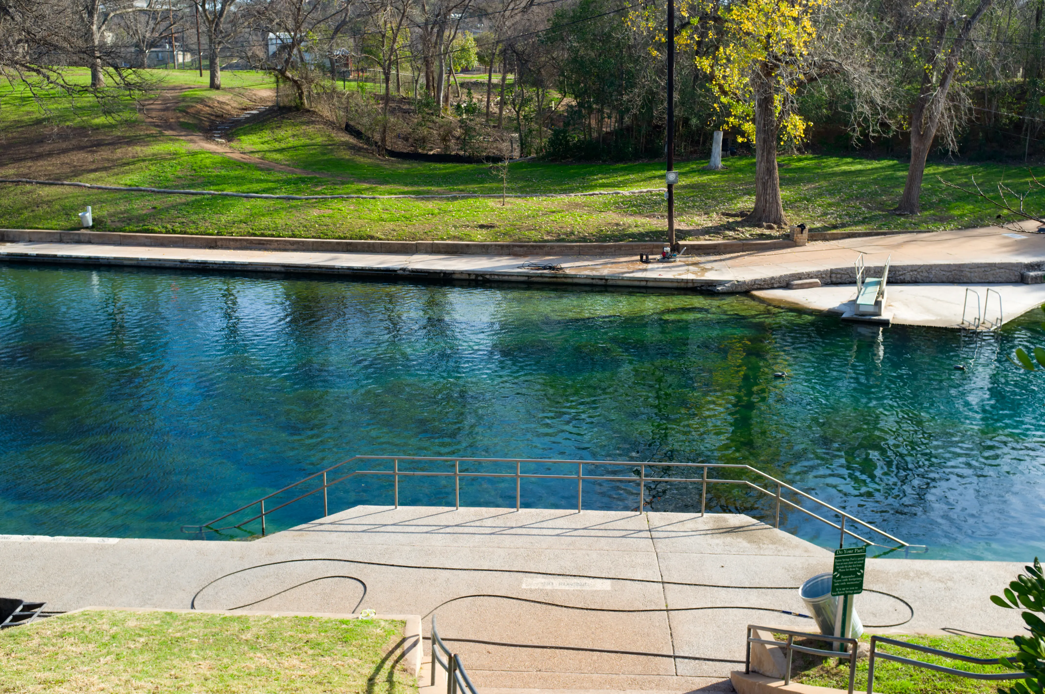 Barton Springs Pool at Zilker Metropolitan Park in Austin, Texas