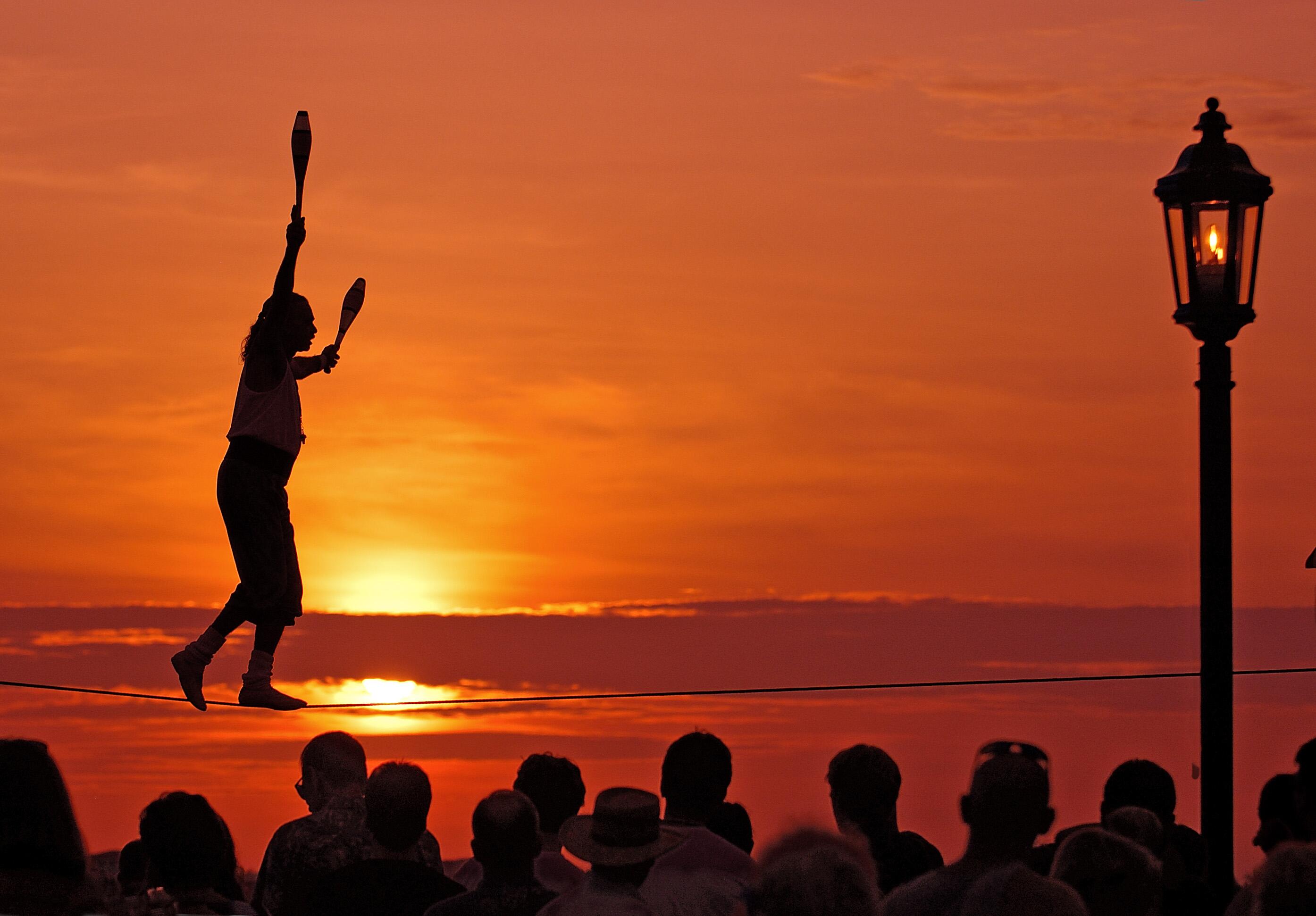 Mallory Square, Florida, Keys, Dusk, Sunset