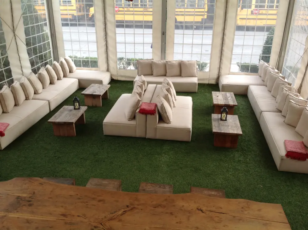 Lounge, garden, seating, social, white, benches
