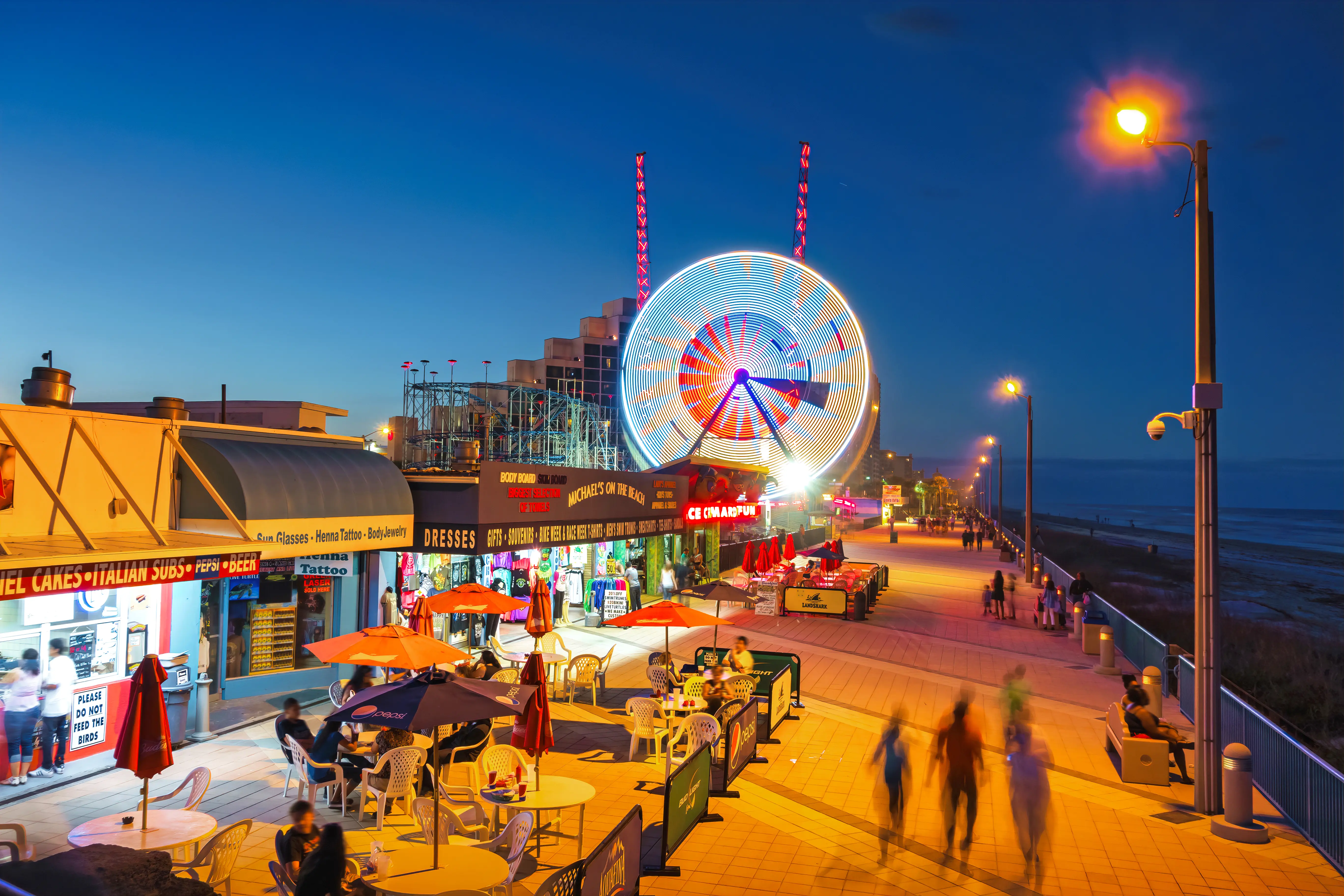 Daytona Beach boardwalk amusement area