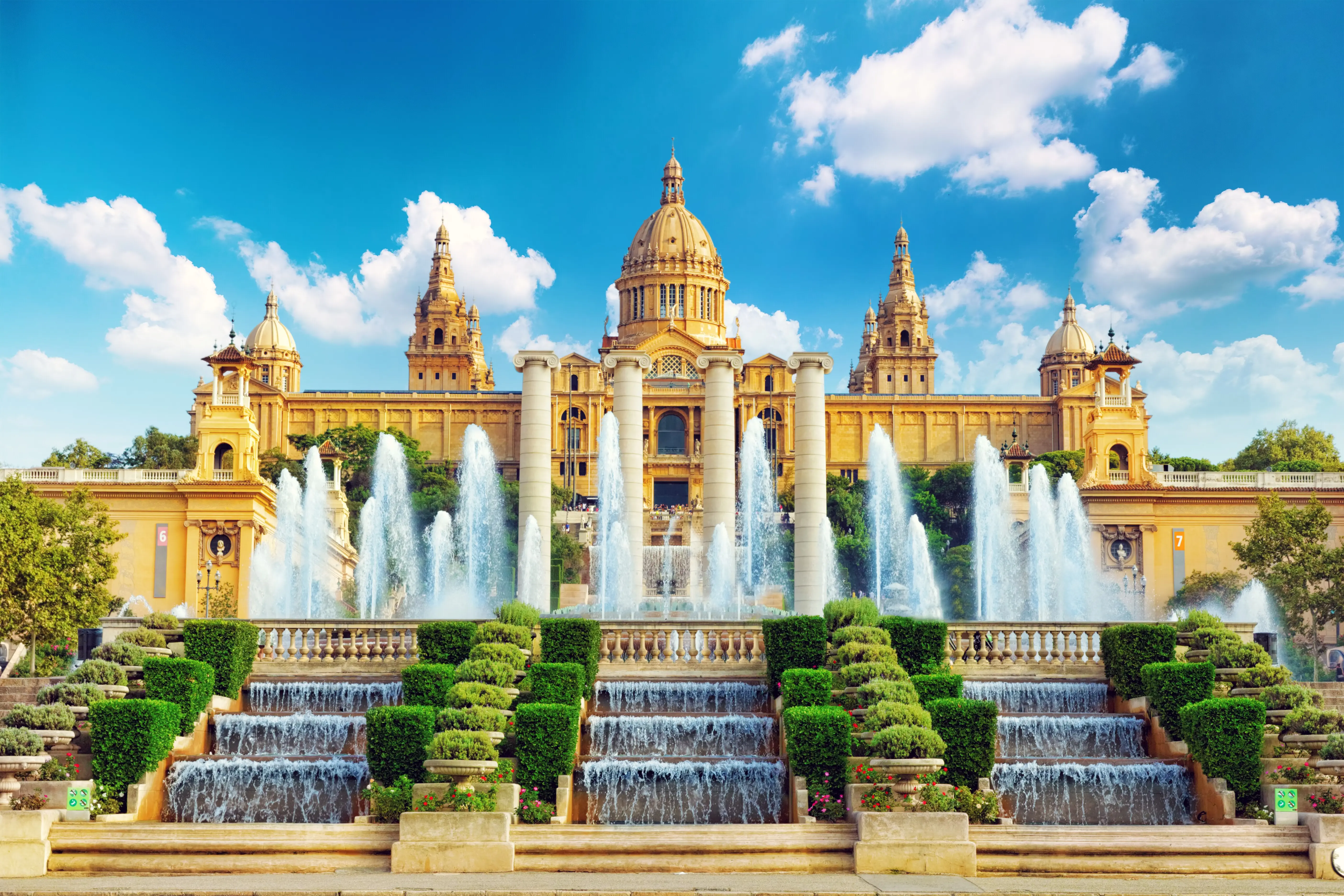 Magic Fountain of Montjuic and National Museum