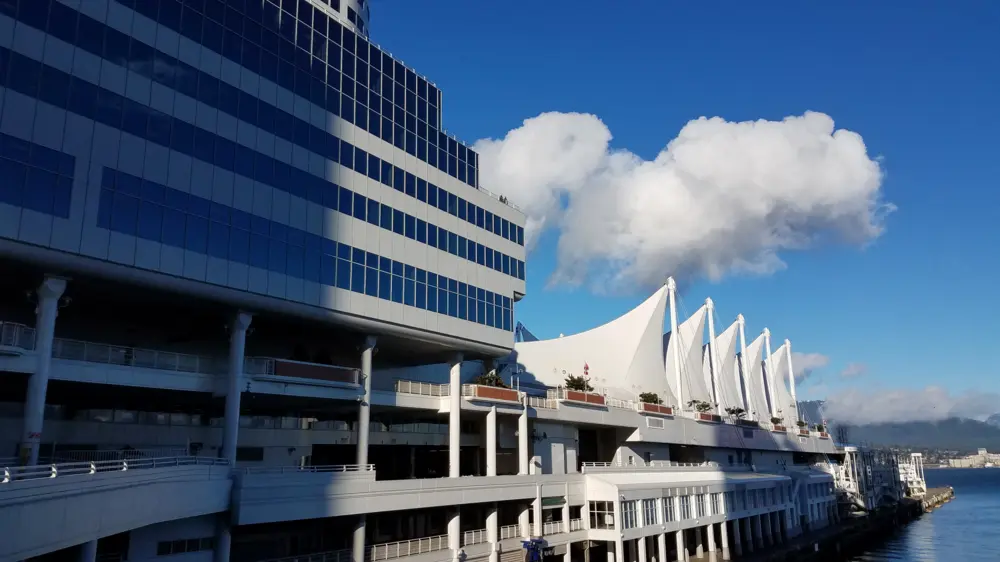 Iconic five sails at the Pan Pacific Vancouver