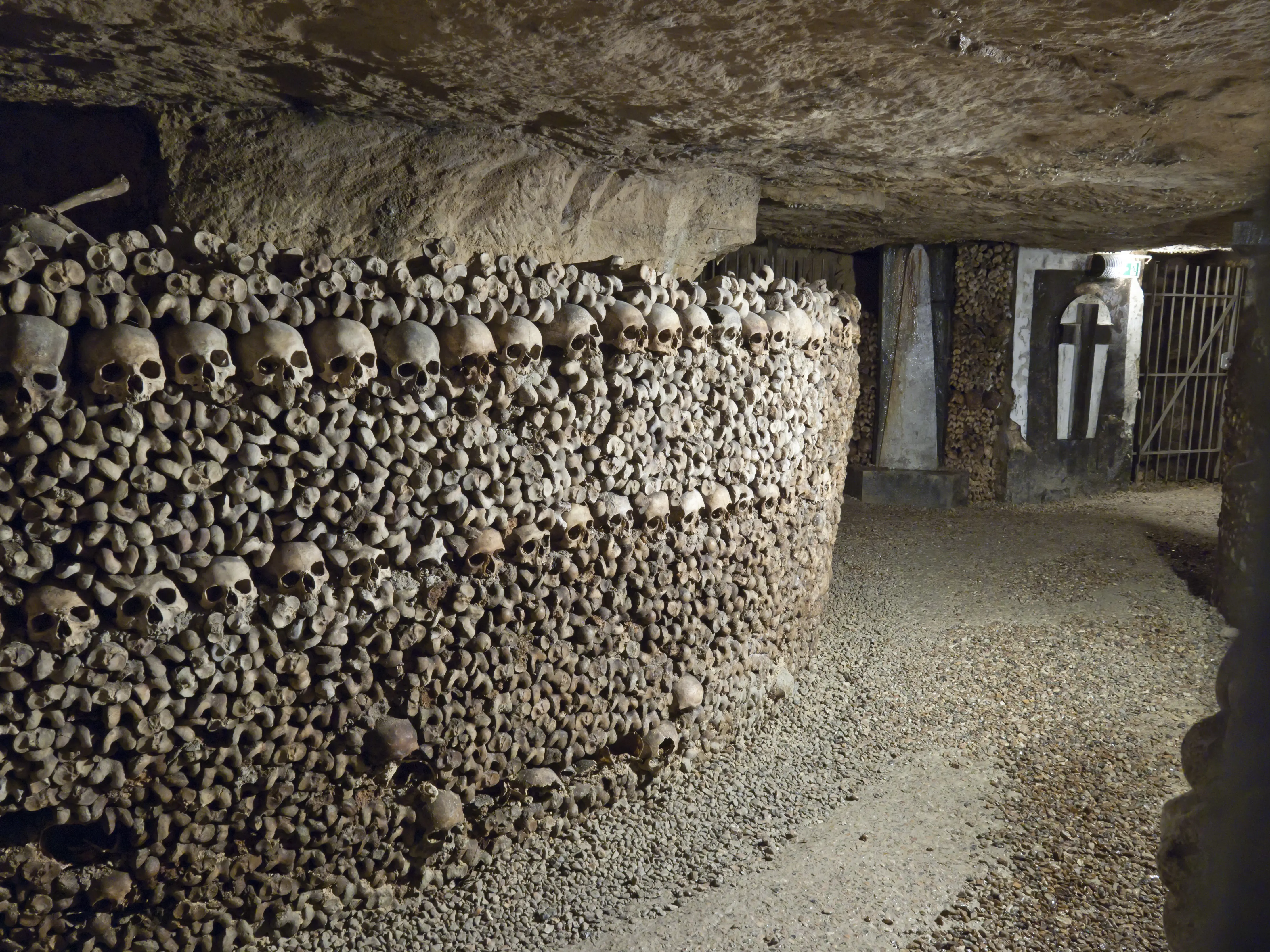 Catacombs burials of Paris France