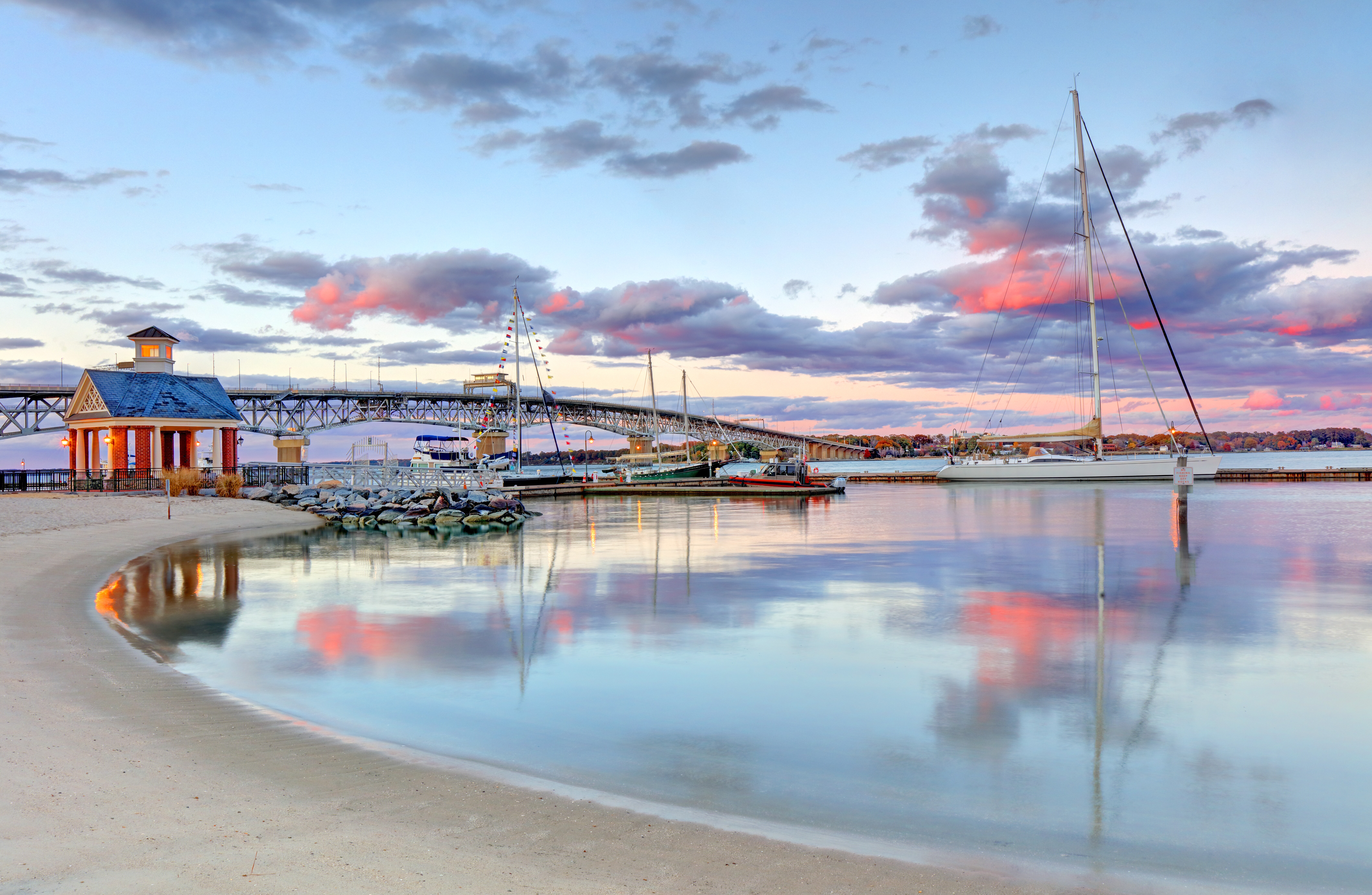 Image of Yorktown Beach in Yorktown County, Virginia.