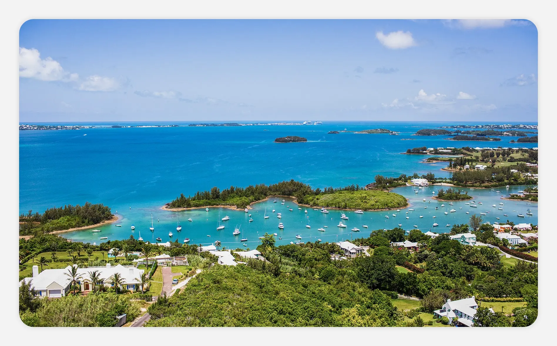 Aerial view of Bermuda