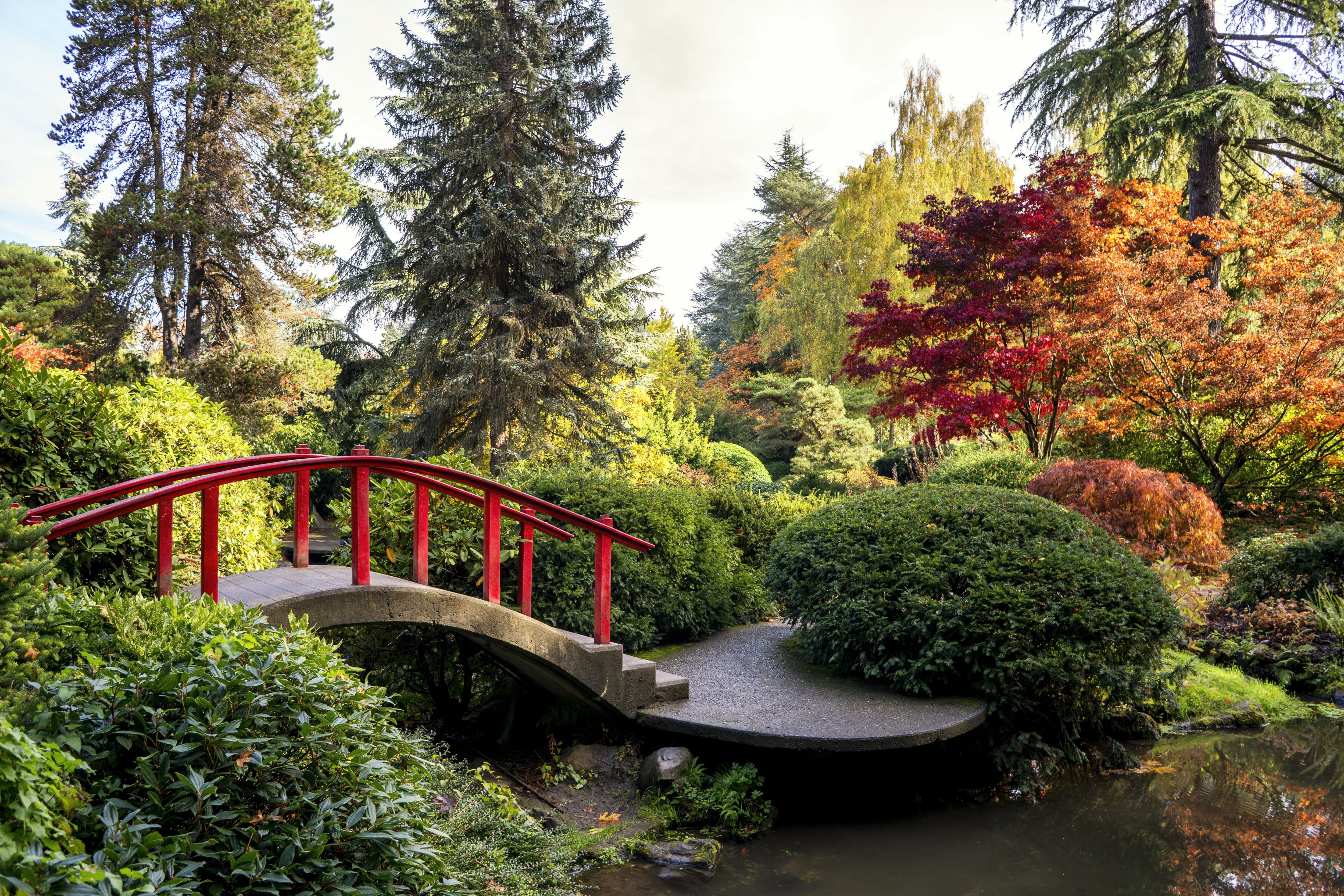 Image of the picturesque scenery at Kubota Garden in Seattle.