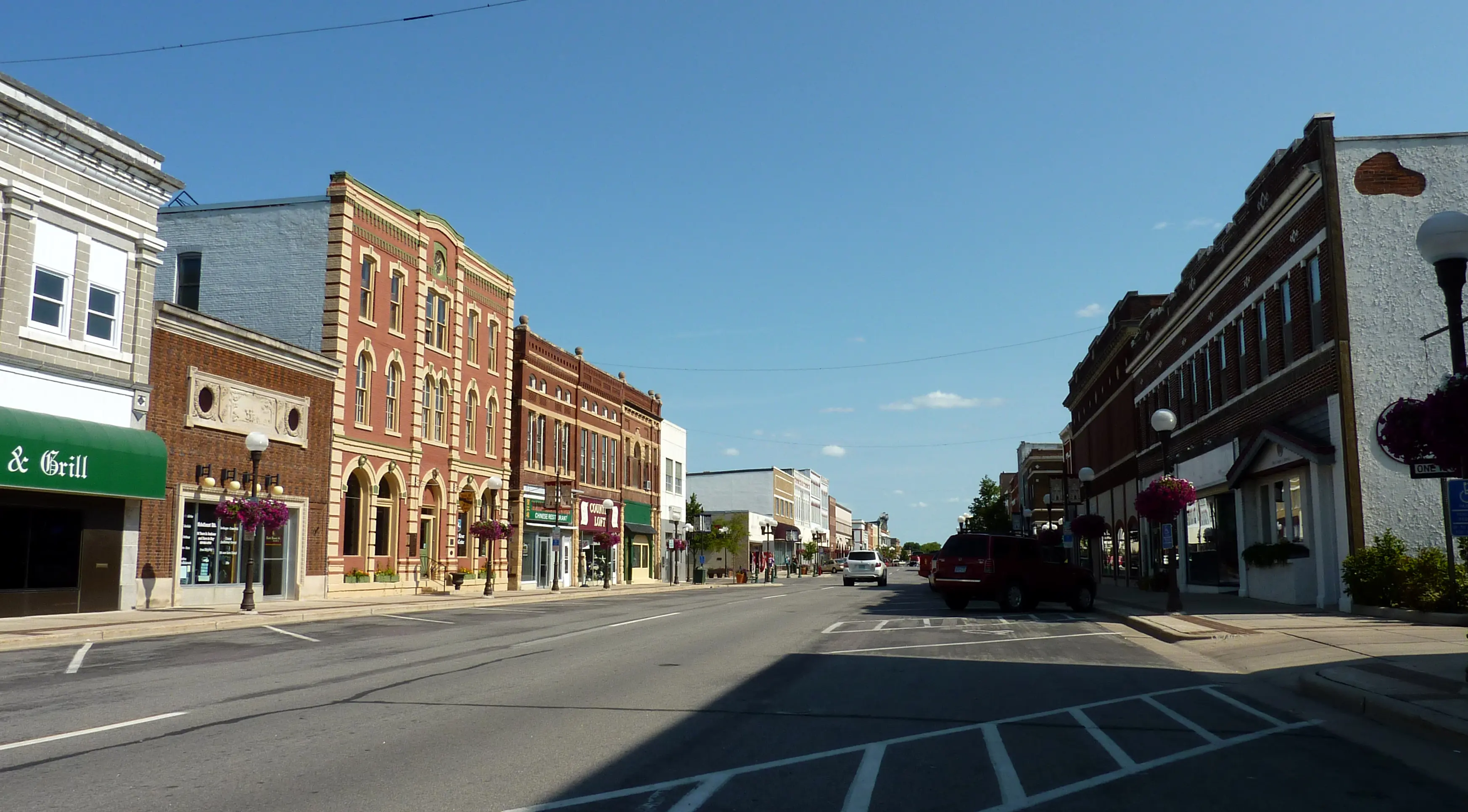 Image of downtown New Ulm, Minnesota.