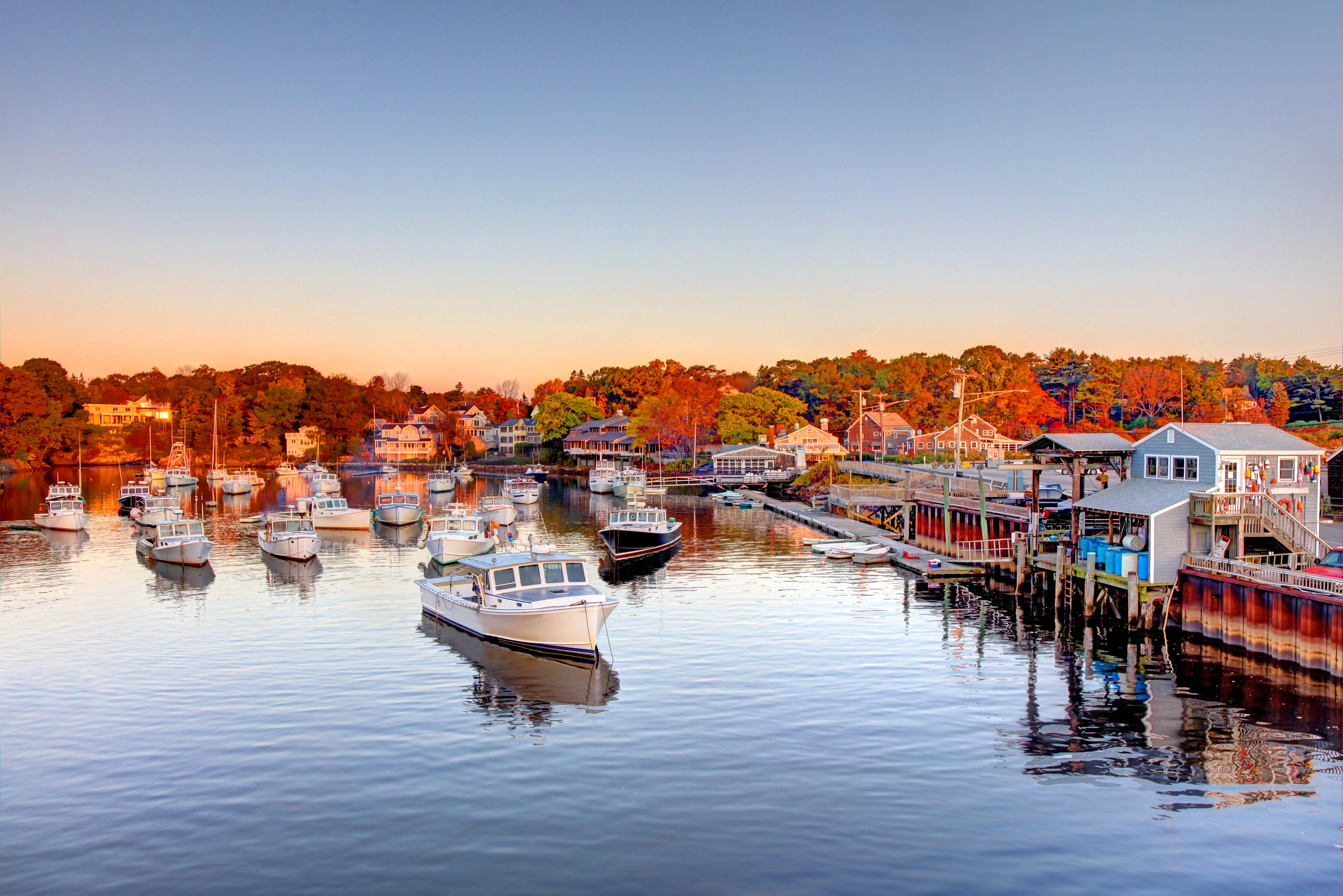 Outdoor shot of the coastal town of Ogunquit in Maine