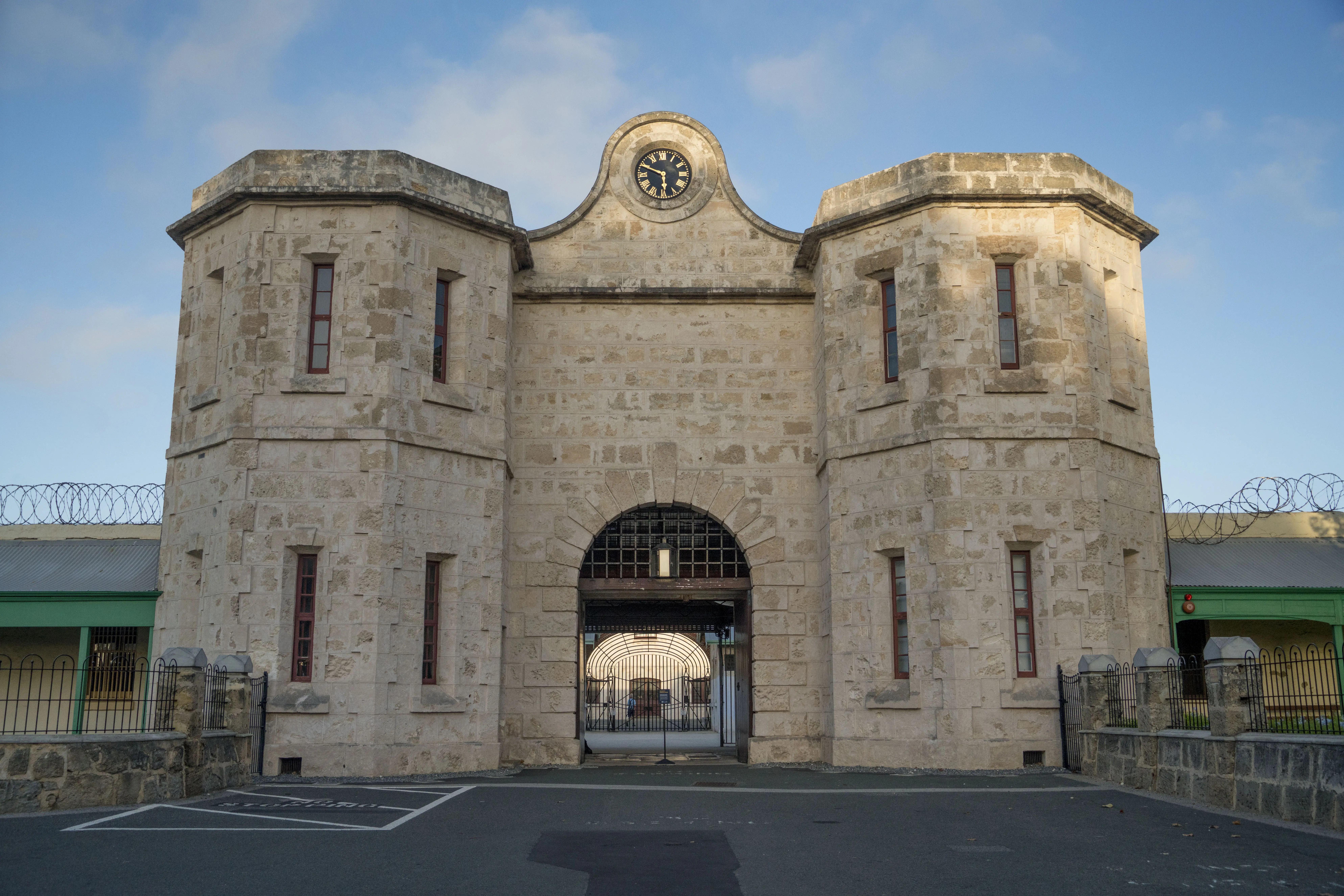 Exterior image of Fremantle Prison, in Fremantle Australia.