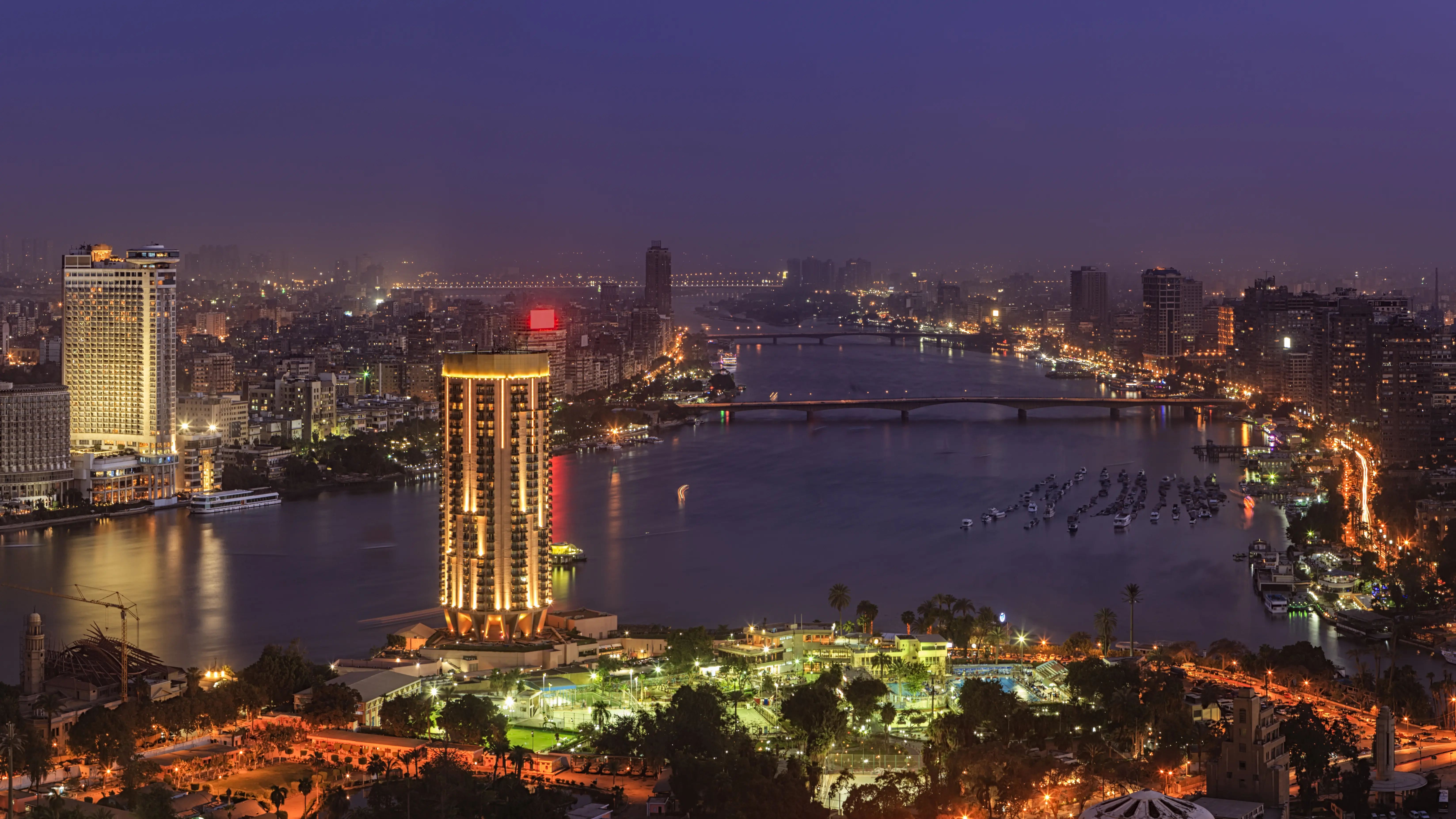 Photo of the City of Cairo at Night