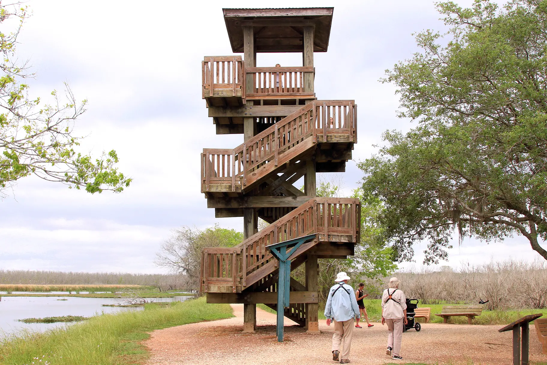 Image of the observation tower in Brazos Bend State Park in Fort Bend County, Texas.