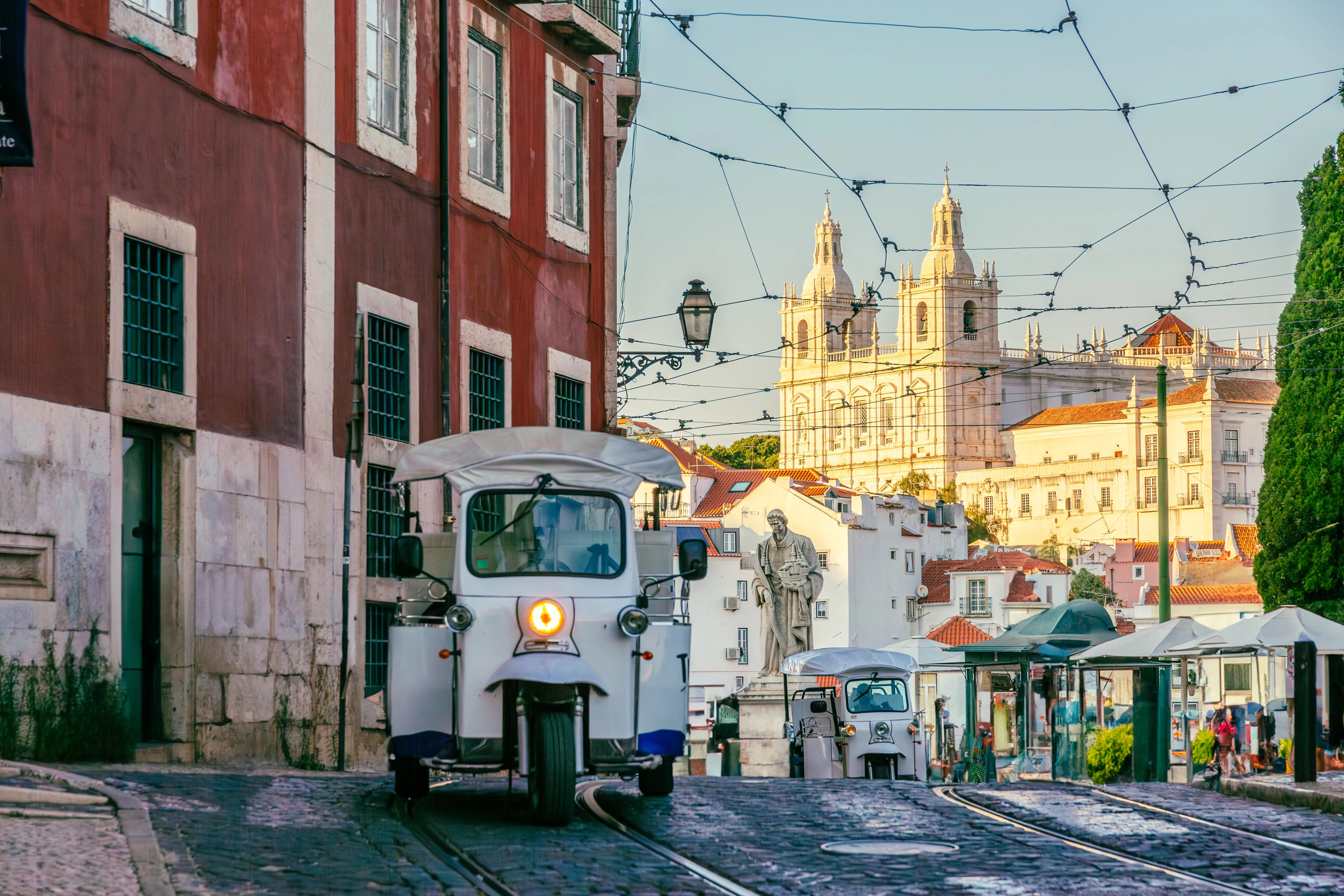 Photo of Tuk Tuk on street in Lisbon, Portugal