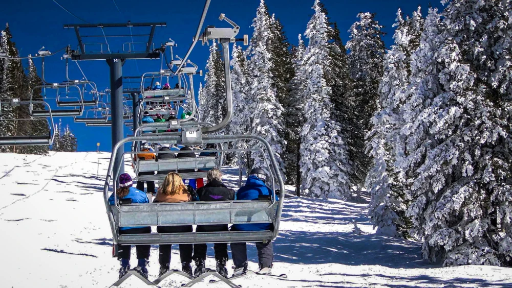 ski skiing winter snow lift trail trails