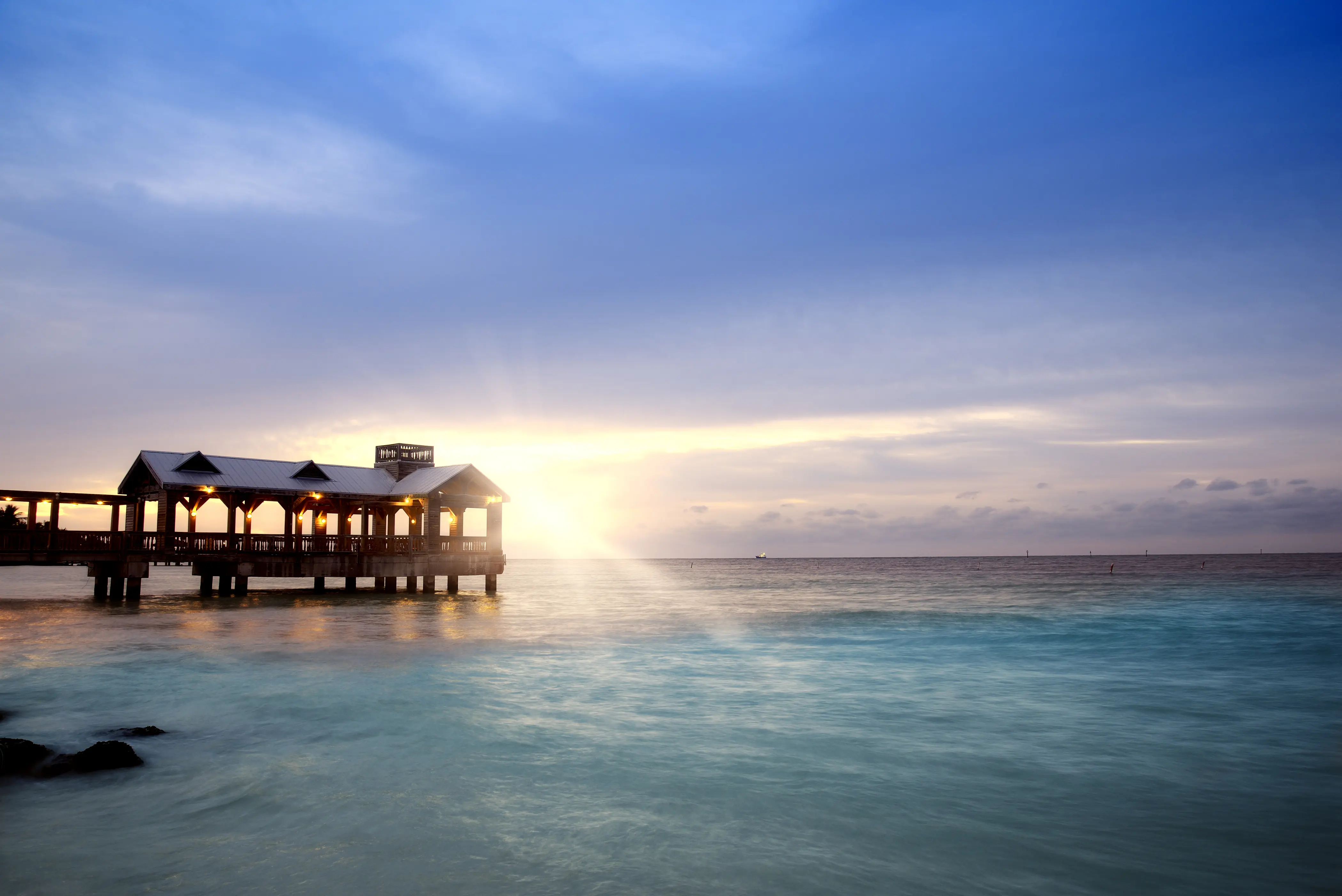 key west, waterfront, nature, ocean, sunset