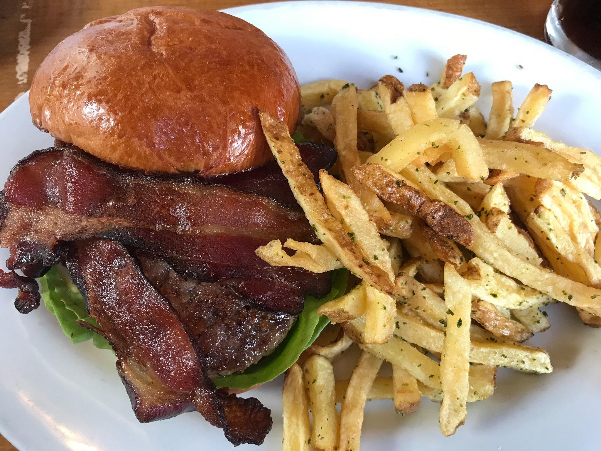Kraftwork restaurant gastropub hamburger bacon french fries Philadelphia