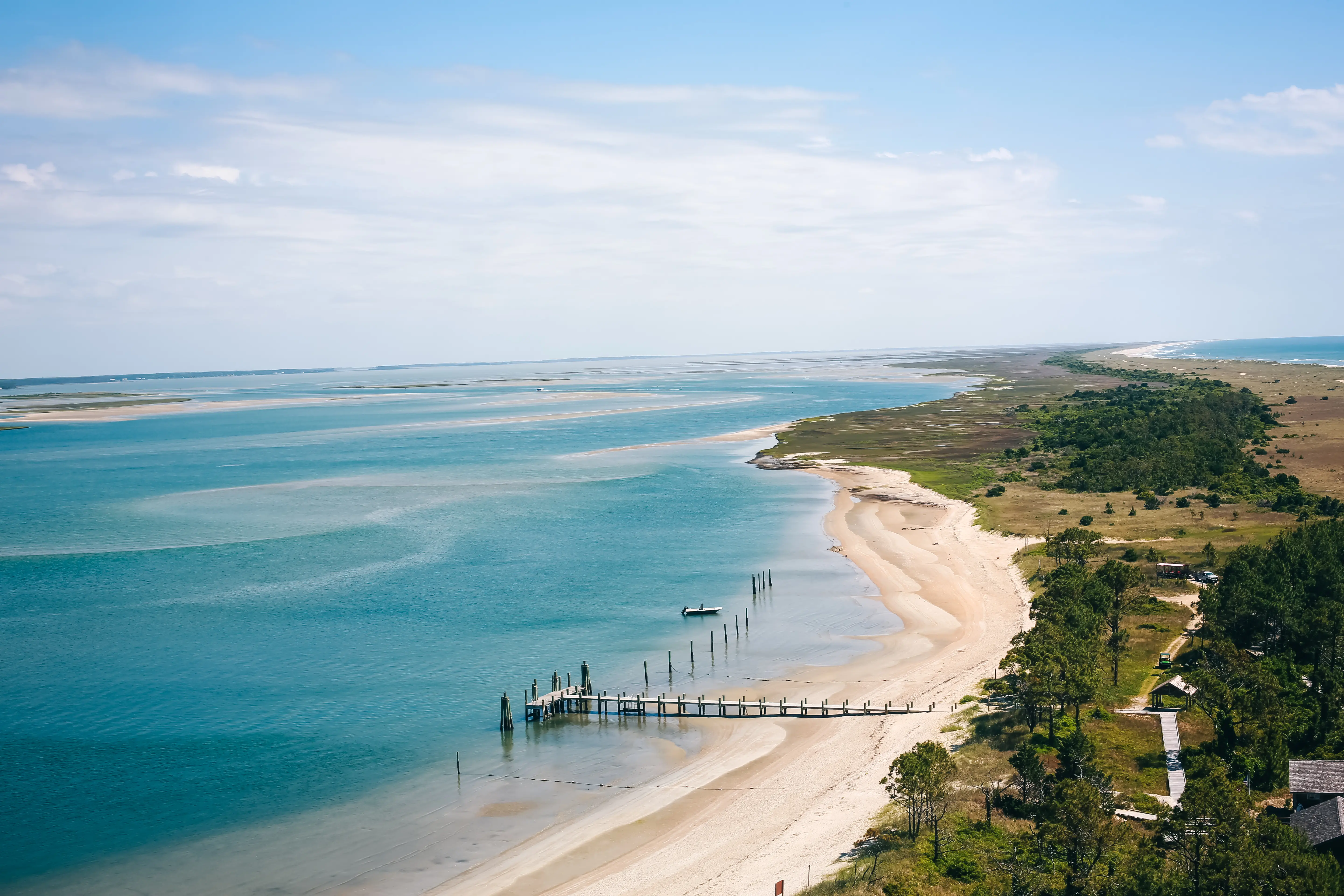 Image of the beach and shore at Outer Banks, North Carolina.