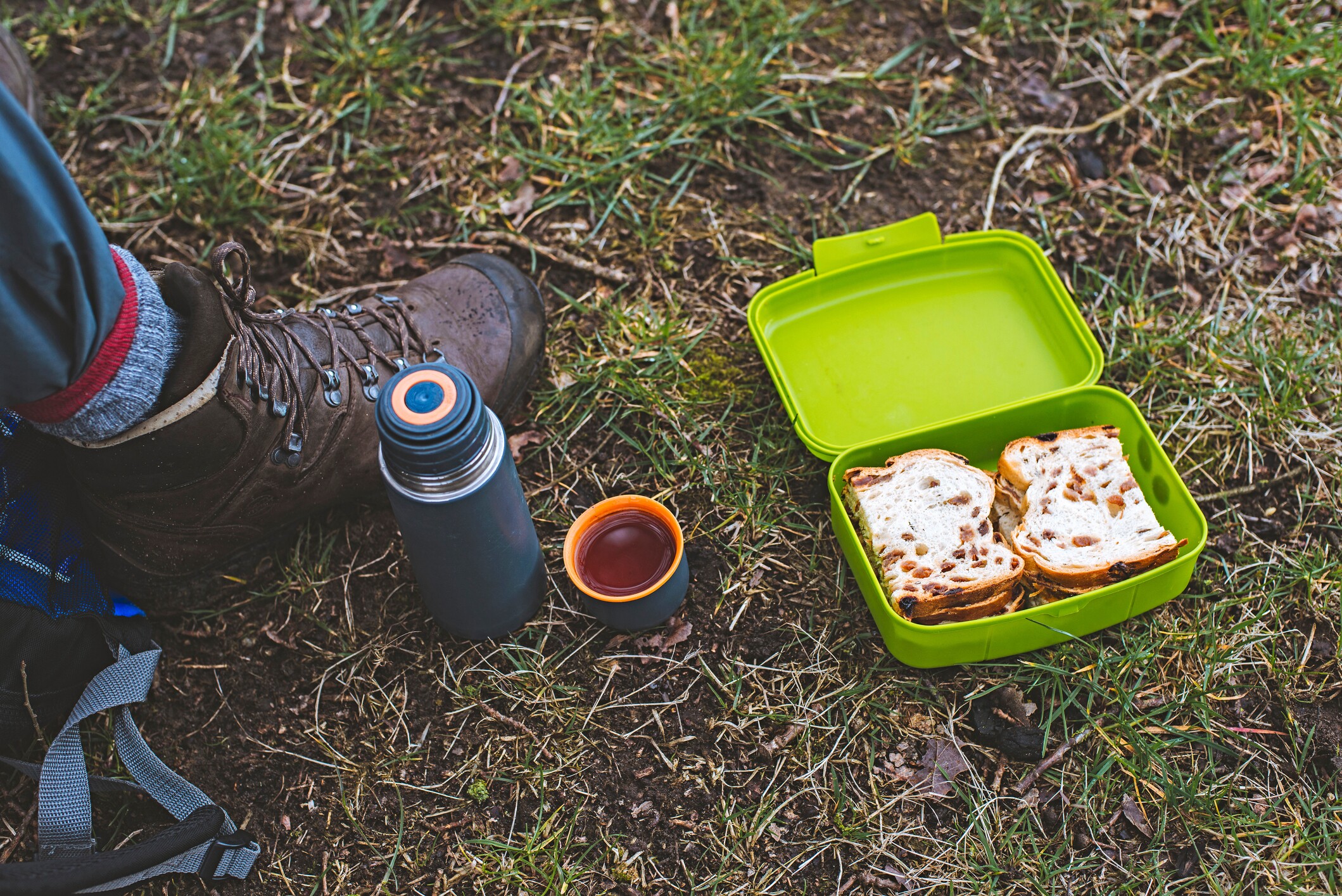 Trail lunch at Banff National Park